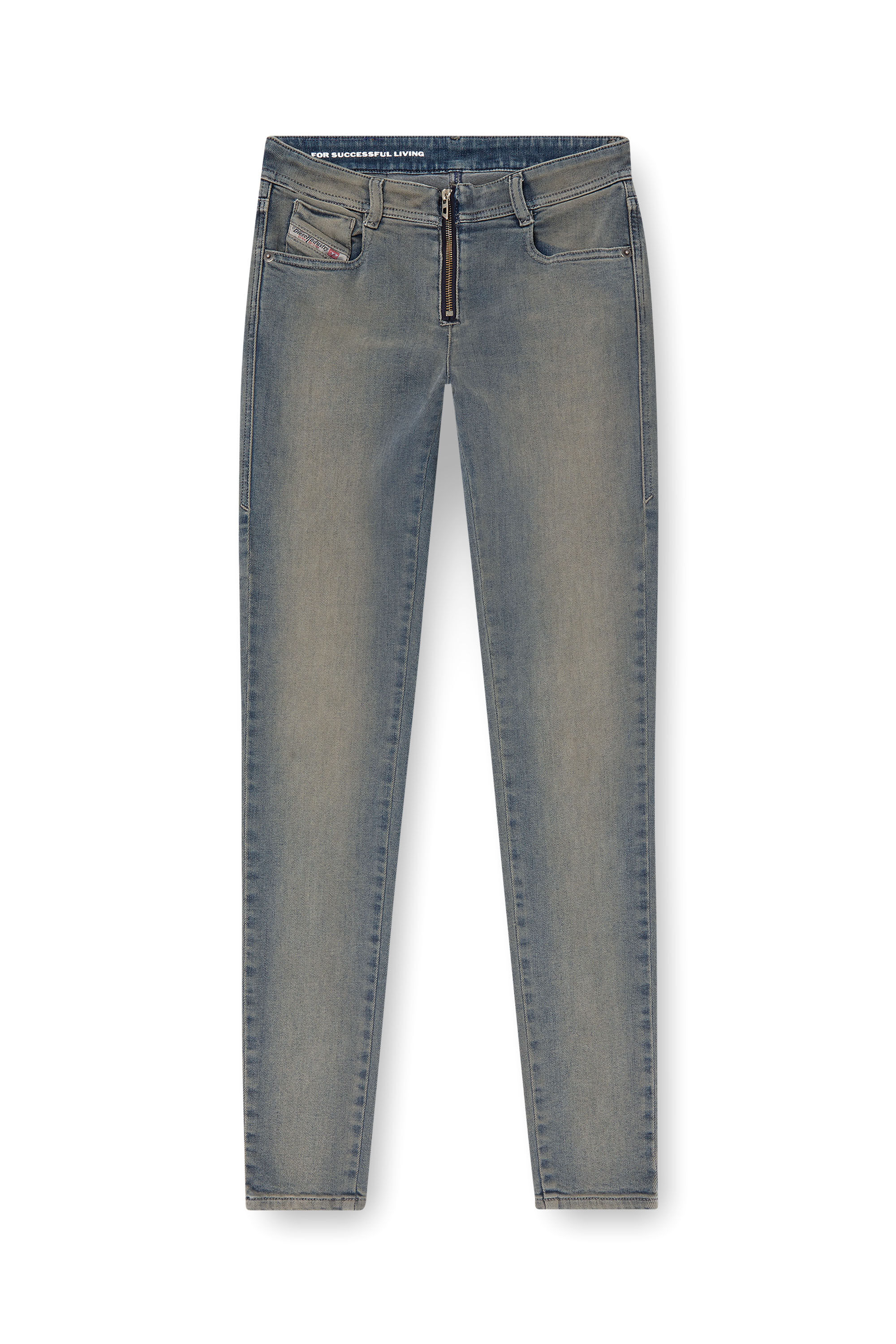 Diesel - Damen Skinny Jeans 2017 Slandy 09K63, Mittelblau - 2