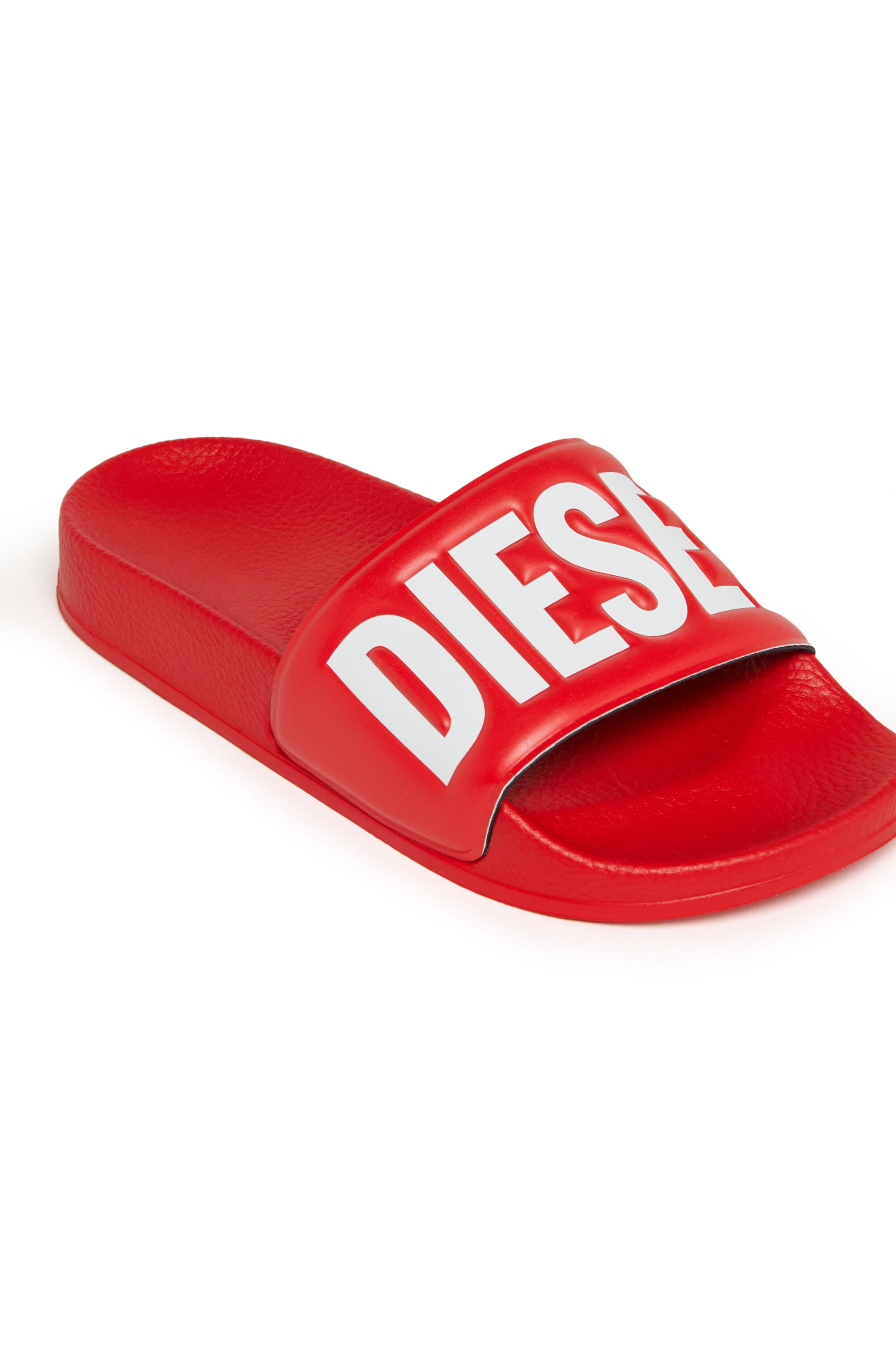 Diesel - SA-BWBISQOF, Unisex SA-BWBISQOF-Folien mit gepr&auml;gtem Logo in Rot - 4