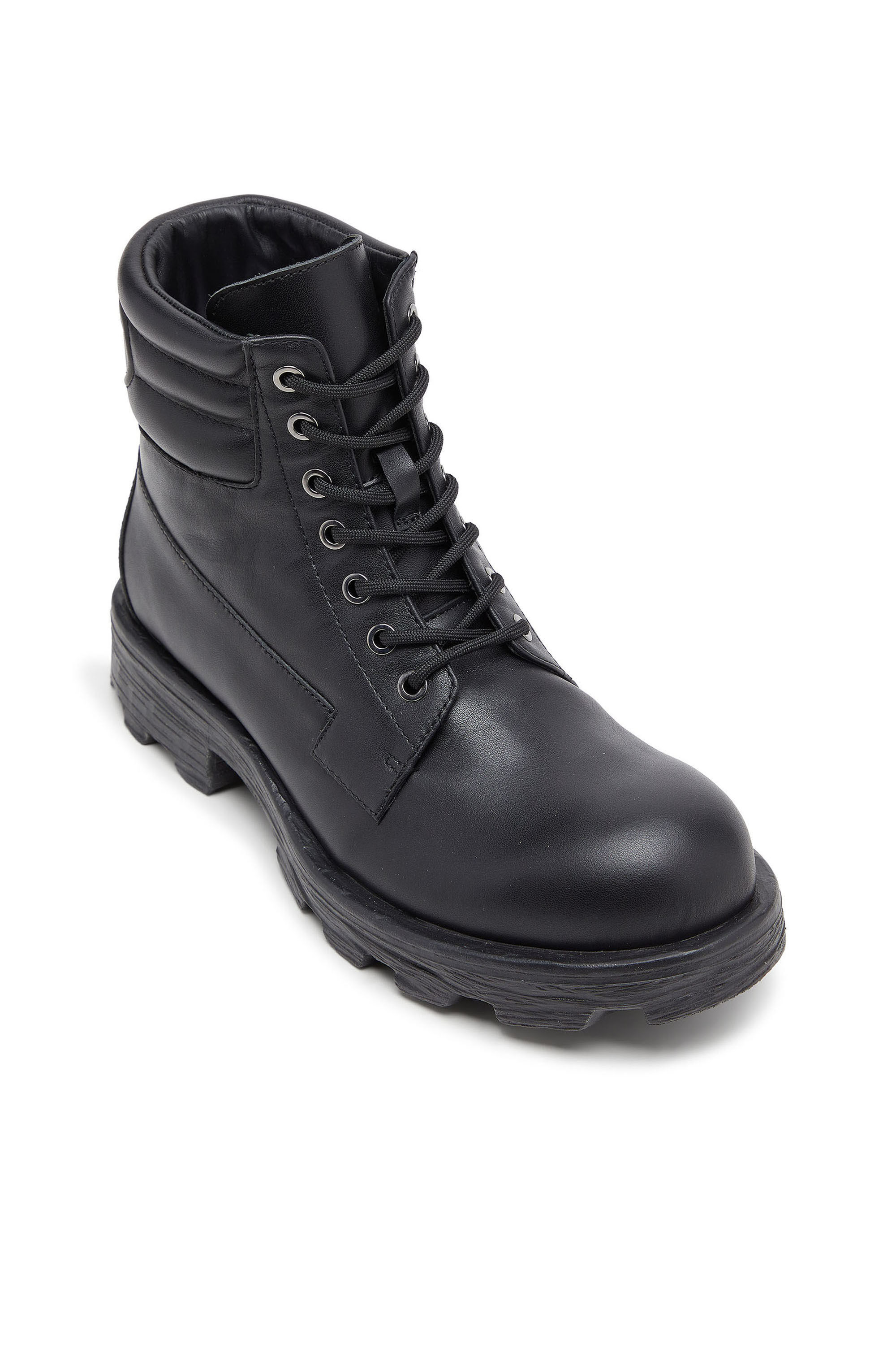 Diesel - D-HAMMER LACE UP, Herren D-Hammer - Combat-Boots aus Leder in Schwarz - 6