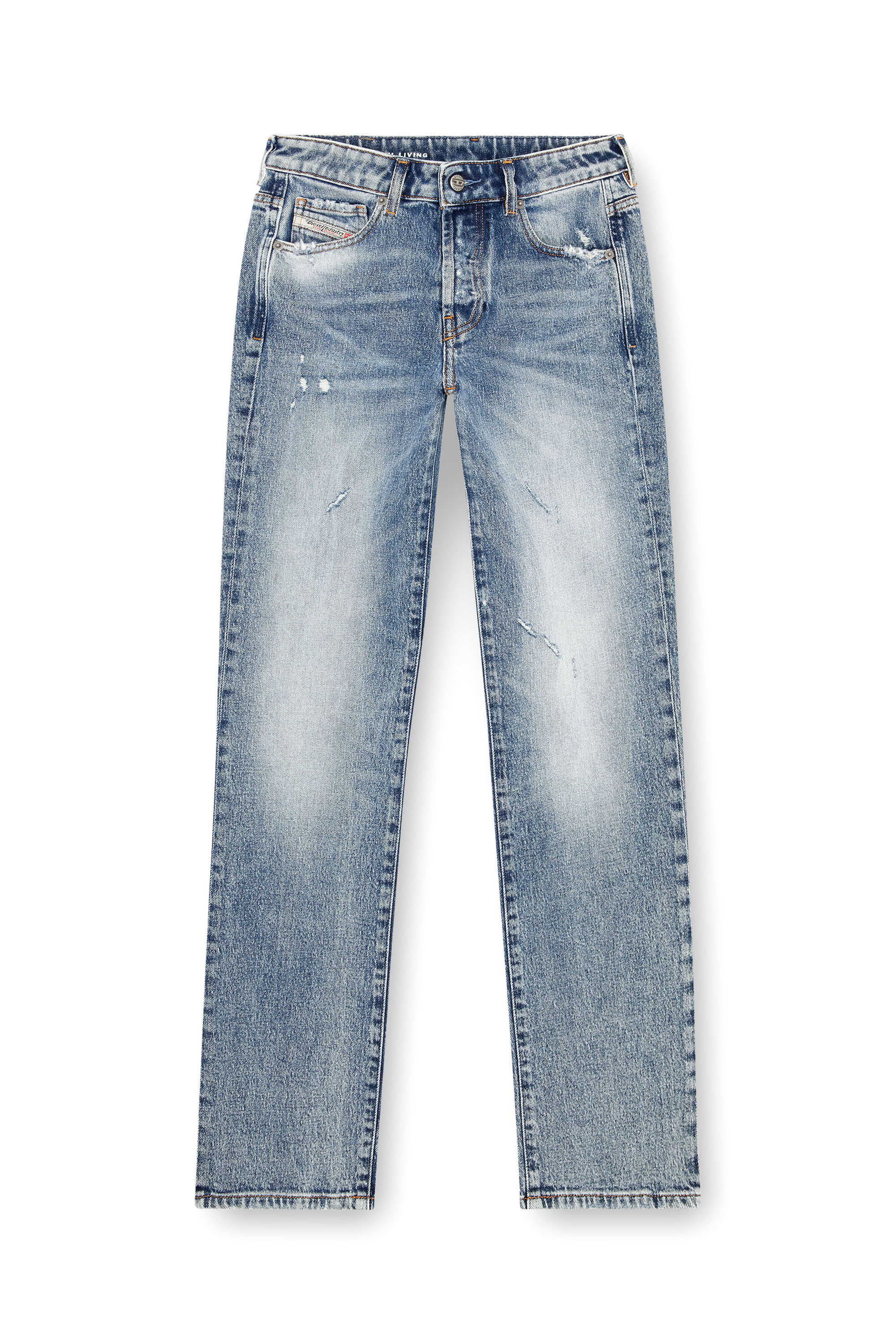 Diesel - Damen Straight Jeans 1989 D-Mine 09J57, Mittelblau - Image 2