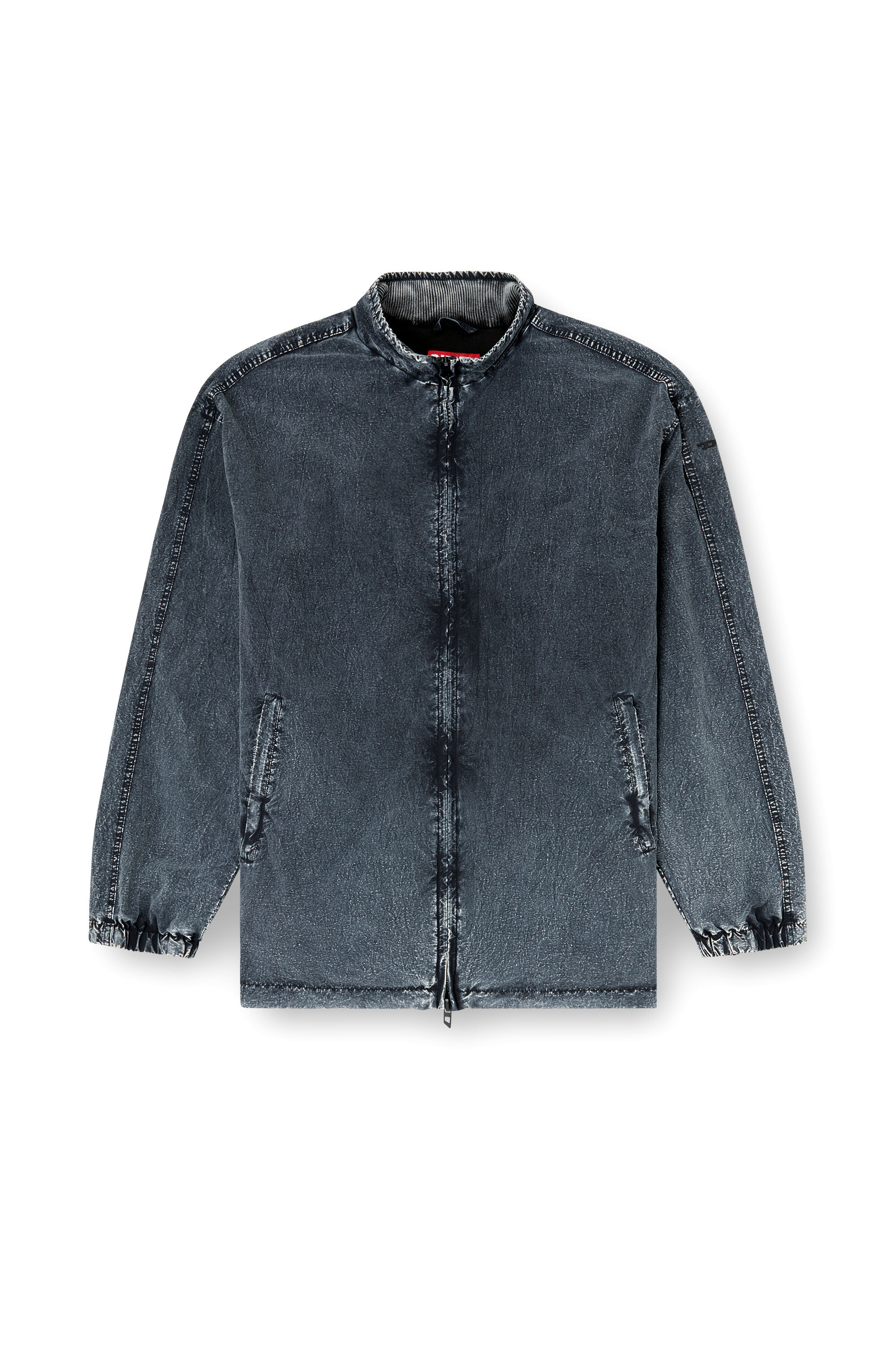 Diesel - J-WILSON, Herren Jacke aus recyceltem Nylon-Taslan in Schwarz - 2