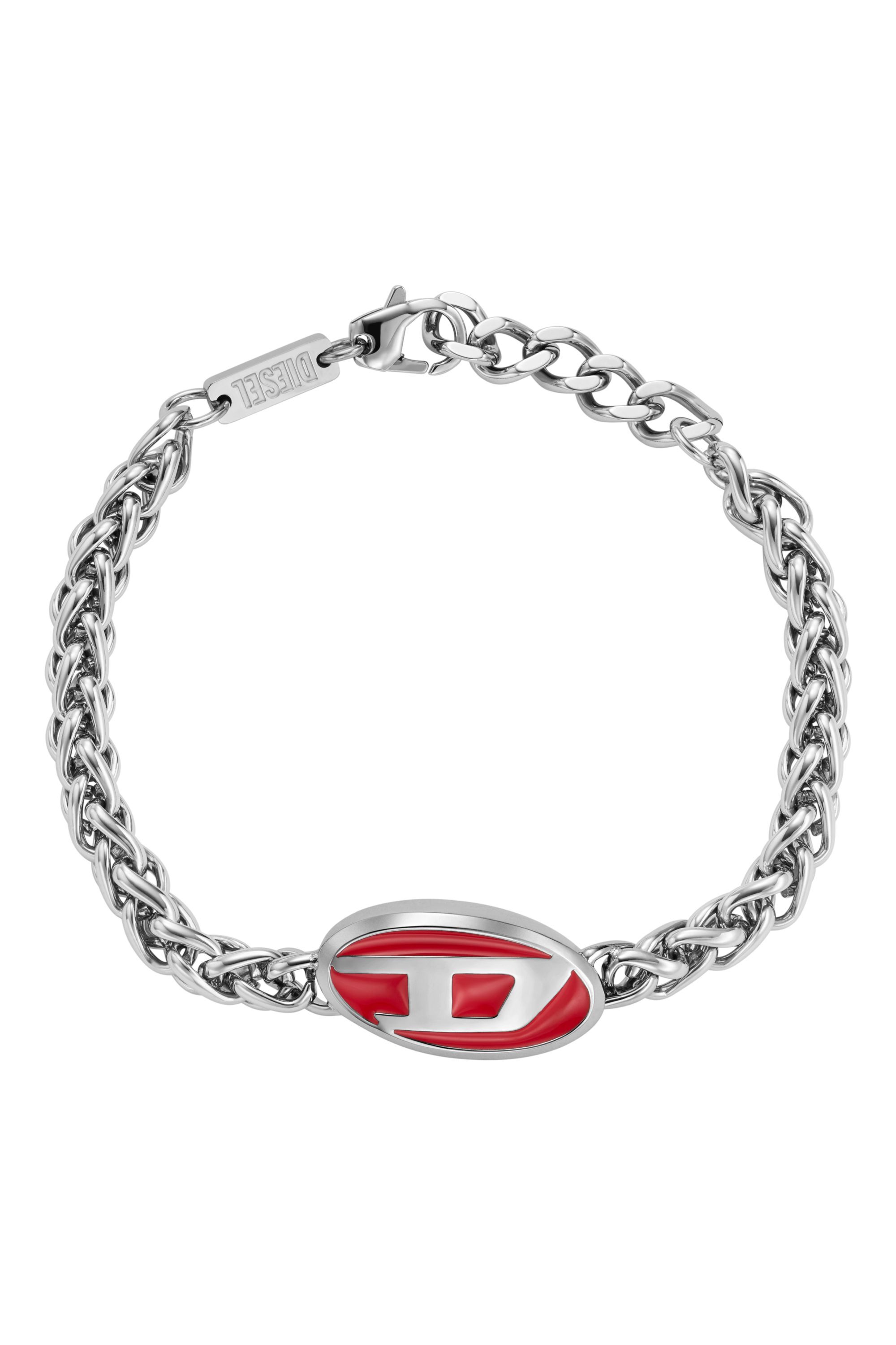 Diesel - DX1445, Unisex Kettenarmband aus Edelstahl in Silber - 1
