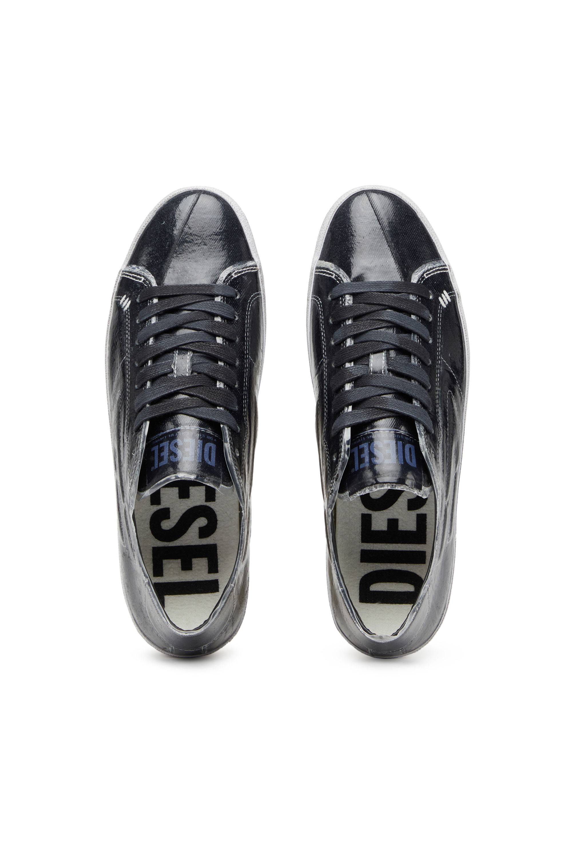 Diesel - S-LEROJI LOW W, Damen S-Leroji Low W - Sneakers aus Canvas mit Overlay aus TPU in Schwarz - 4