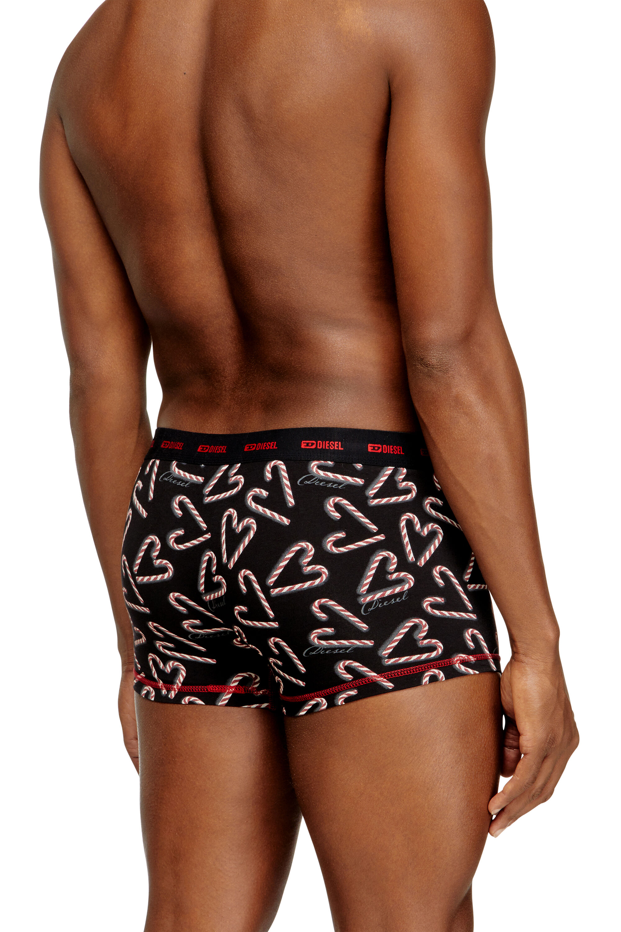 Diesel - DAMIEN-GFT-UTLT-3PACK, Herren Set aus drei Boxershorts aus Stretch-Baumwolle in Schwarz/Rot - 4
