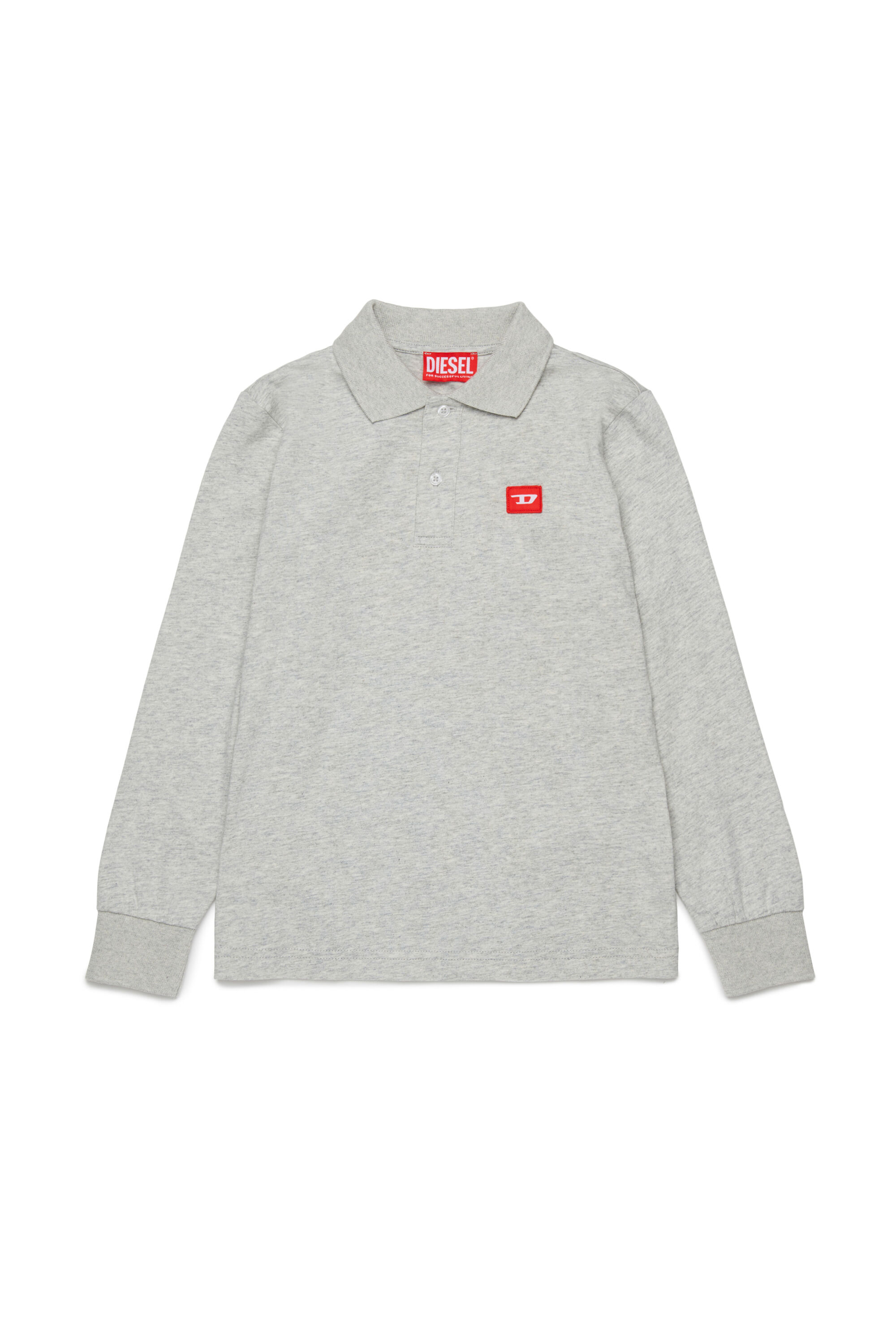 Diesel - TAKAO, Herren Baumwollpolo mit Logo in Grau - 1