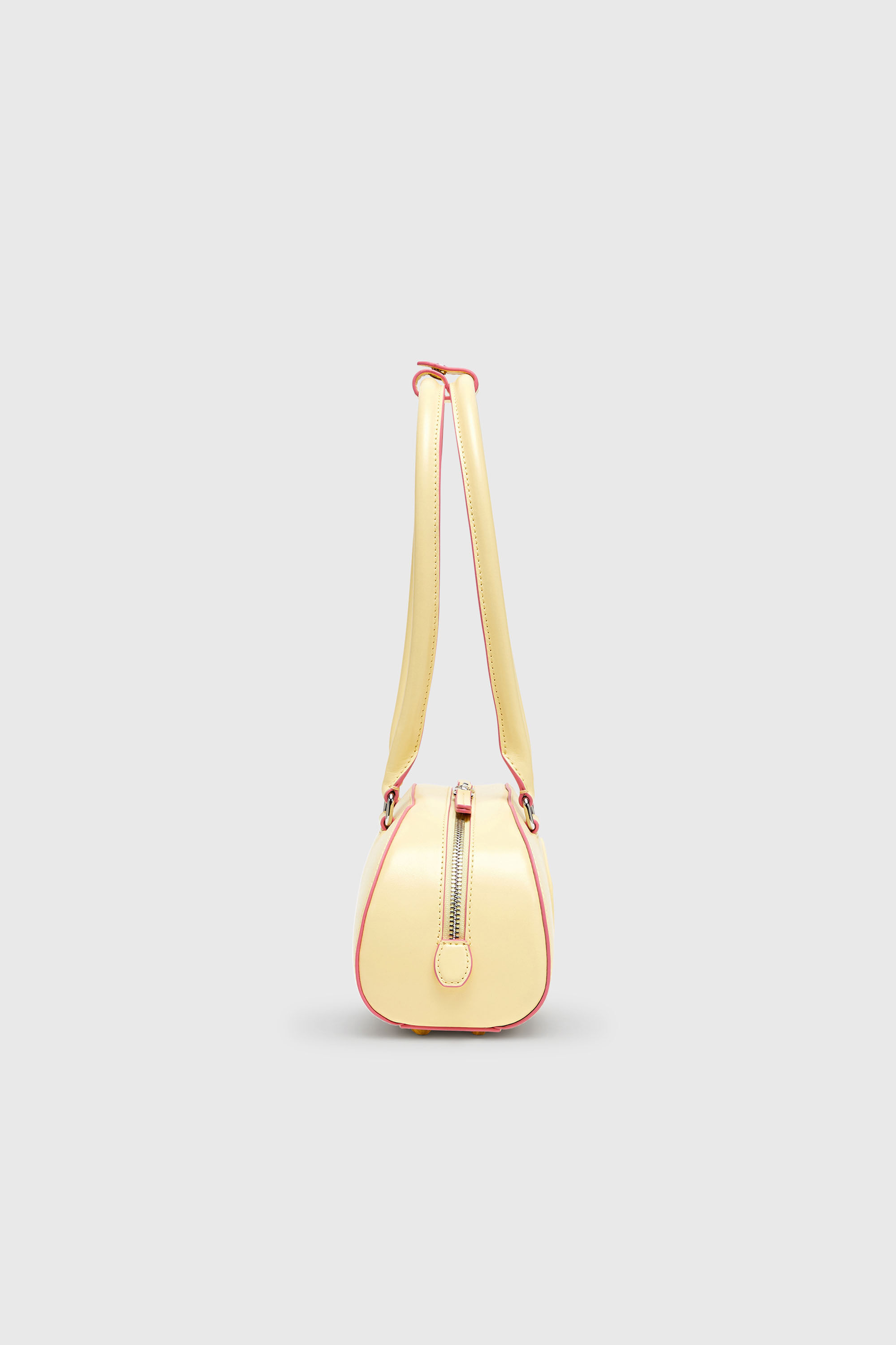 Diesel - 1DR DOME SHOULDER EW, Damen 1DR Dome - Langgezogene Bowlingtasche aus Leder in Gelb - 5