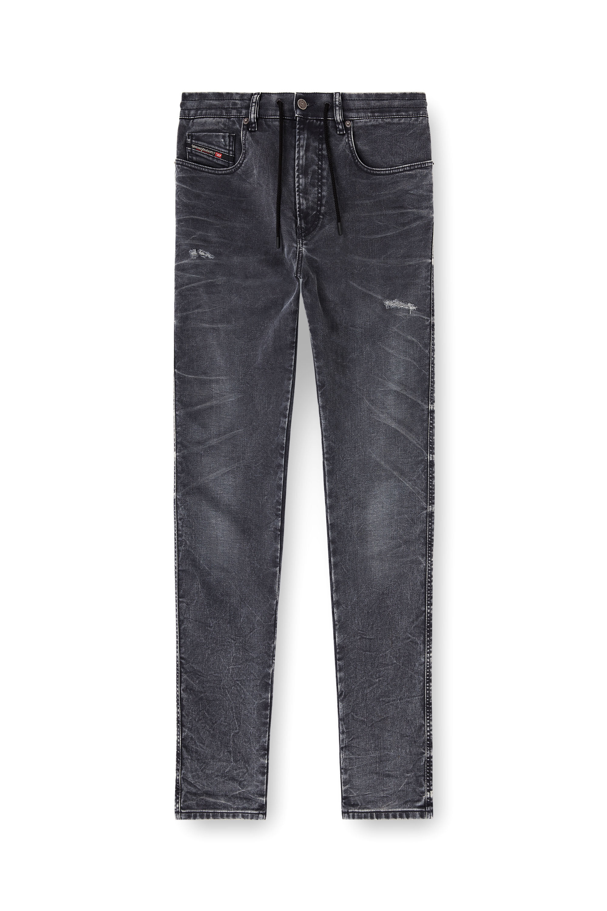 Diesel - Herren Slim 2062 D-Strukt Joggjeans&reg; 068UF, Schwarz/Dunkelgrau - 2