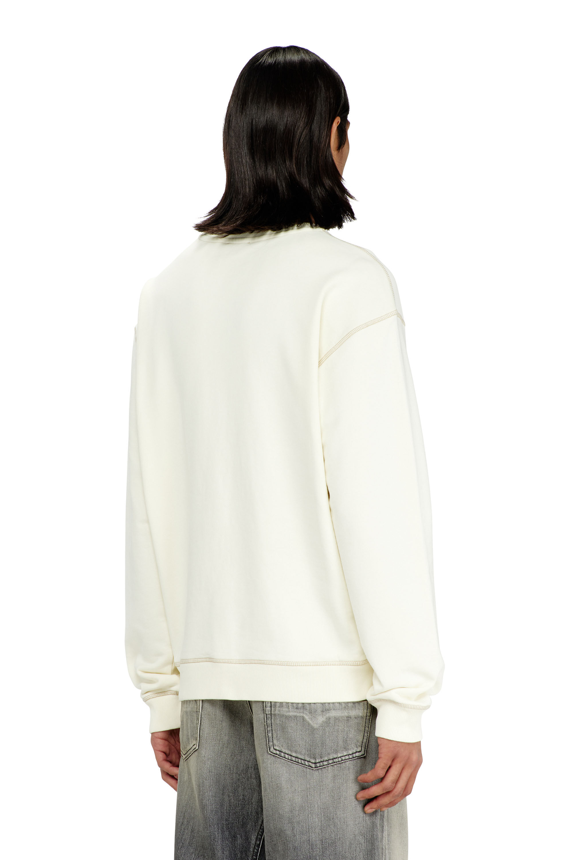 Diesel - S-NORM-AA3, Herren Sweatshirt mit Stickerei und Druck in null - 4