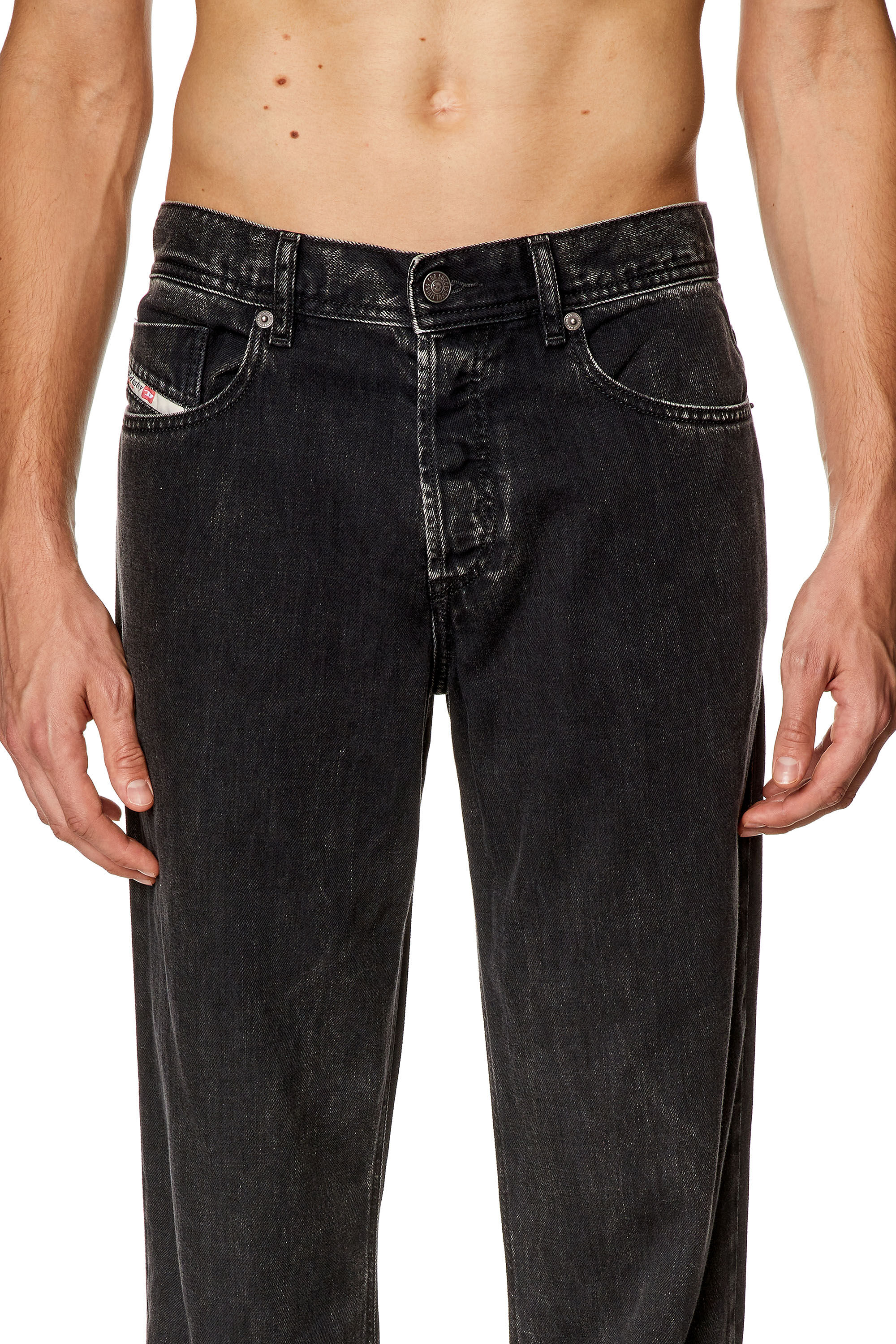 Diesel - Man Tapered Jeans 2023 D-Finitive 068HN, Black/Dark grey - Image 5