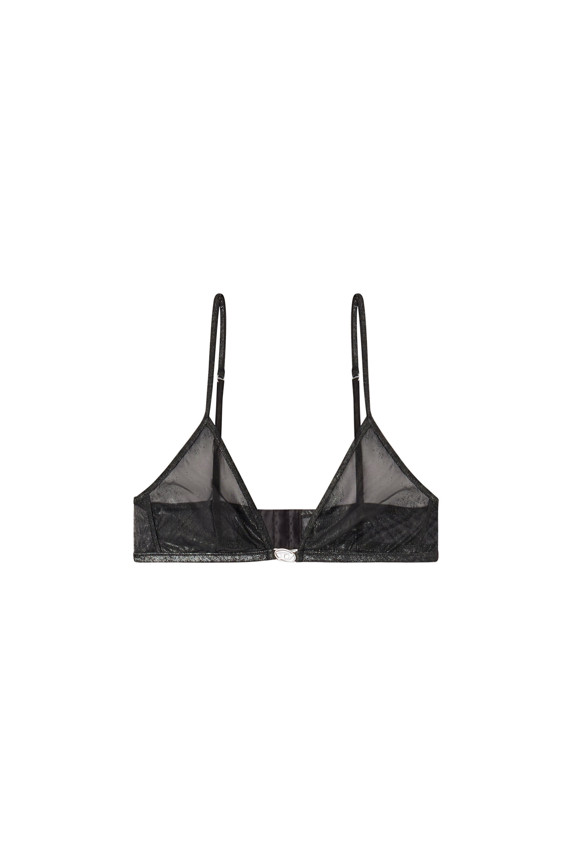 Diesel - LUNA-GFT, Damen Dreieckiger Nylon-BH in Schwarz - 2