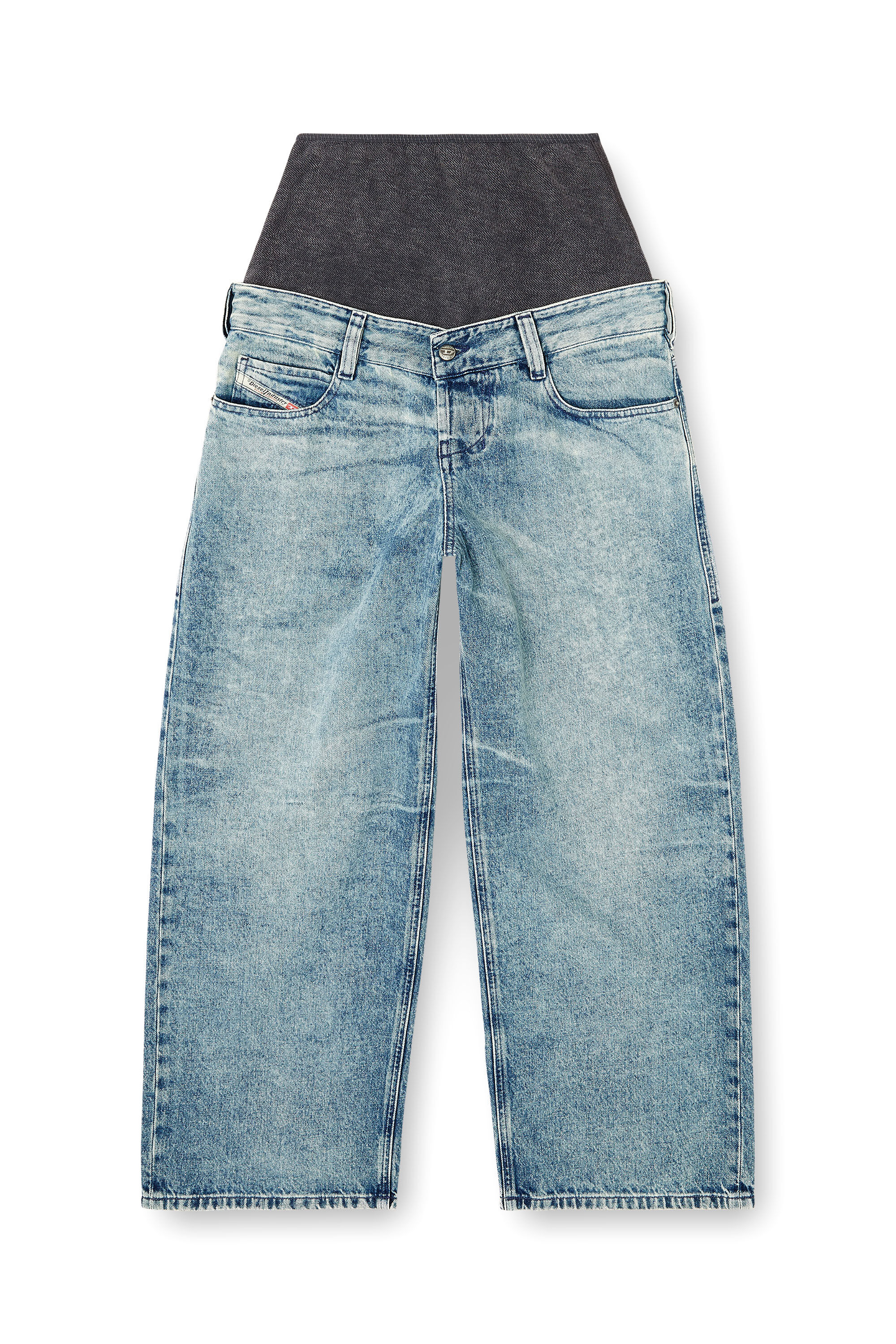 Diesel - Damen Relaxed Jeans D-Eni 09N97, Mittelblau - 2