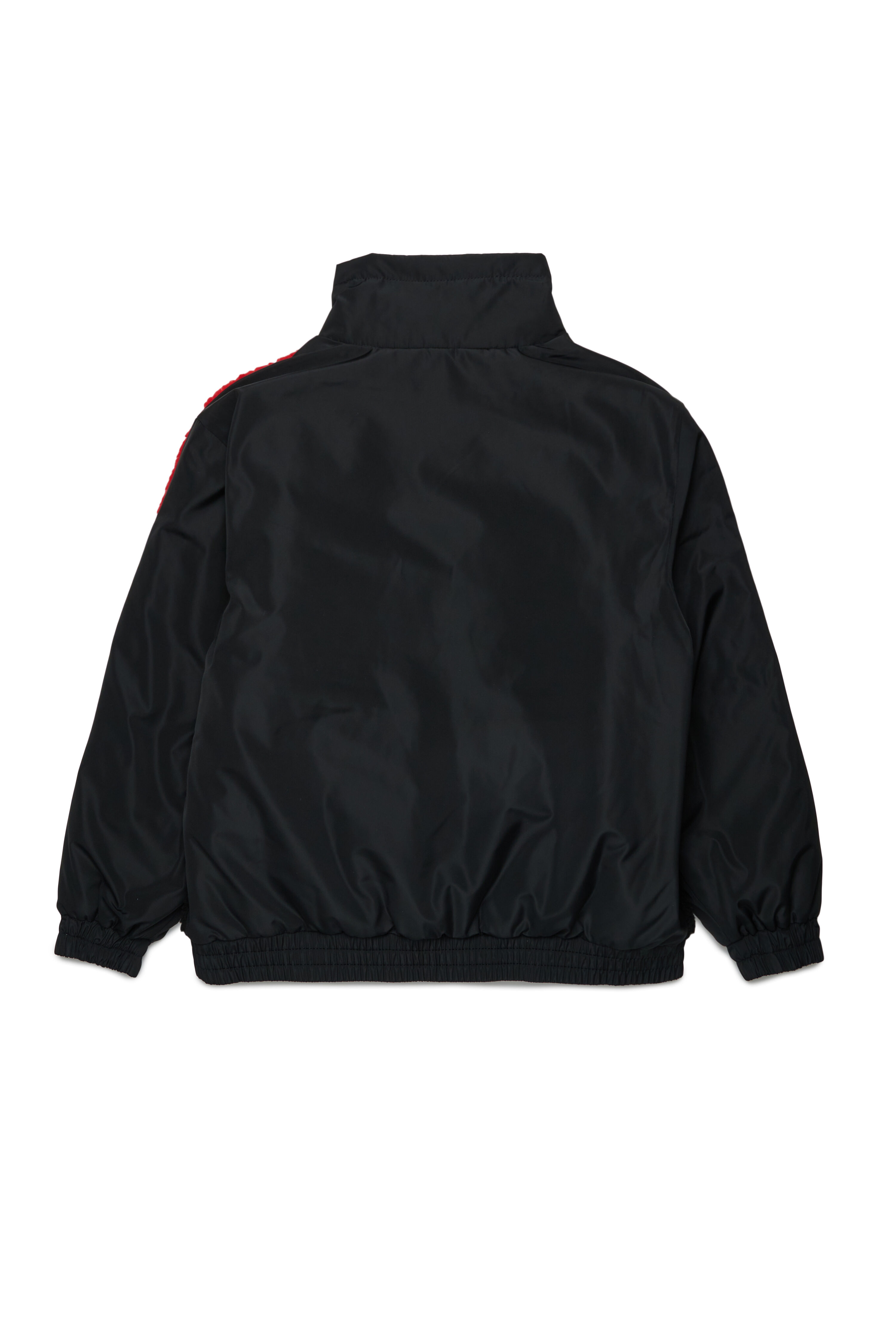 Diesel - JSOVADY, Man Nylon jacket with teddy Oval D in Black - Image 2