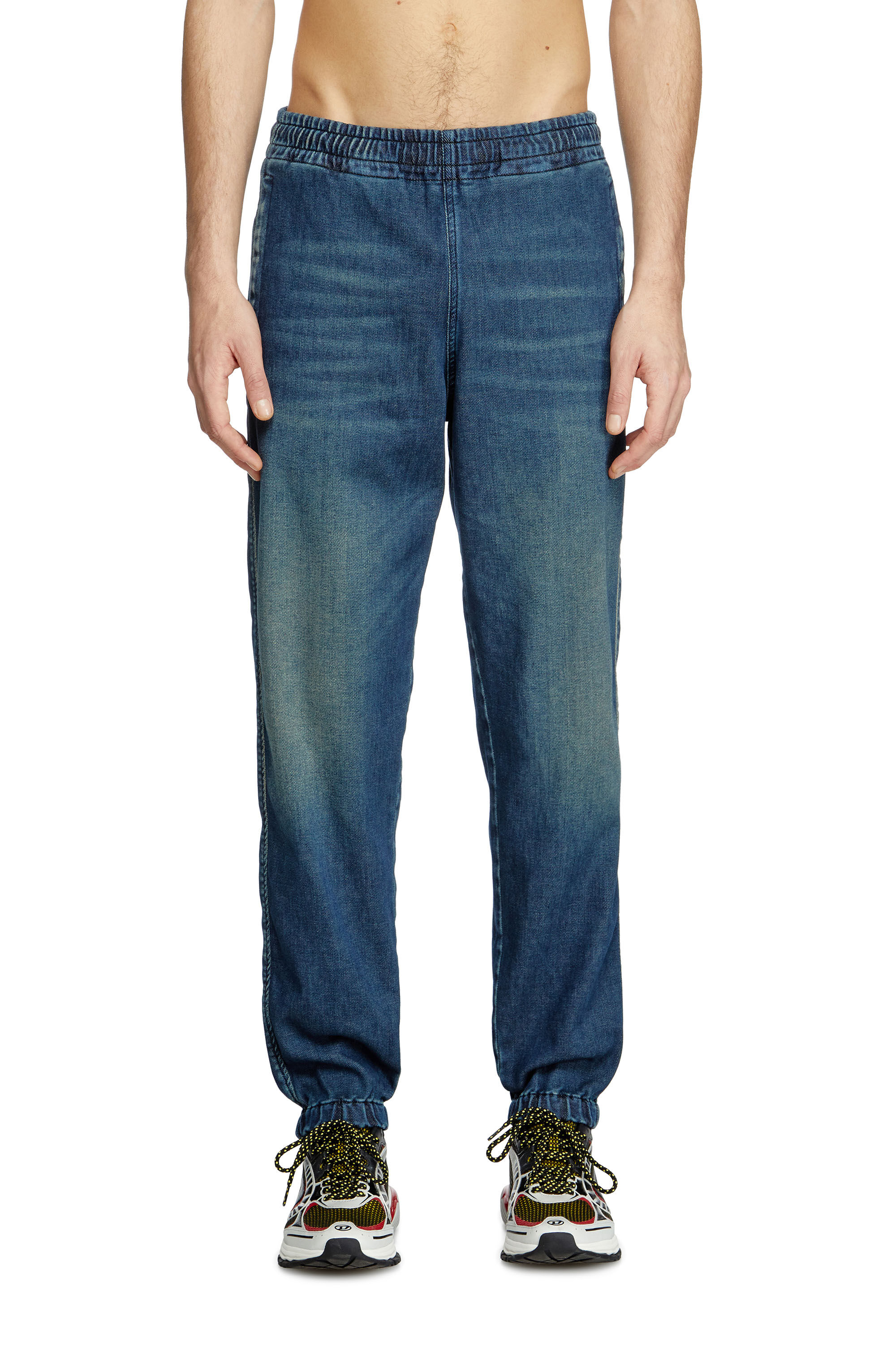 Diesel - Unisex Slim D-Labb Track denim 09L75, Mittelblau - 3