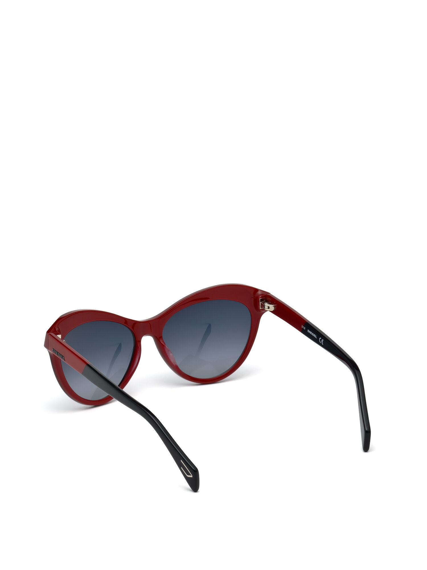 Diesel - DL0225, Damen Trendige Cat-Eye-Sonnenbrille in Schwarz - 2