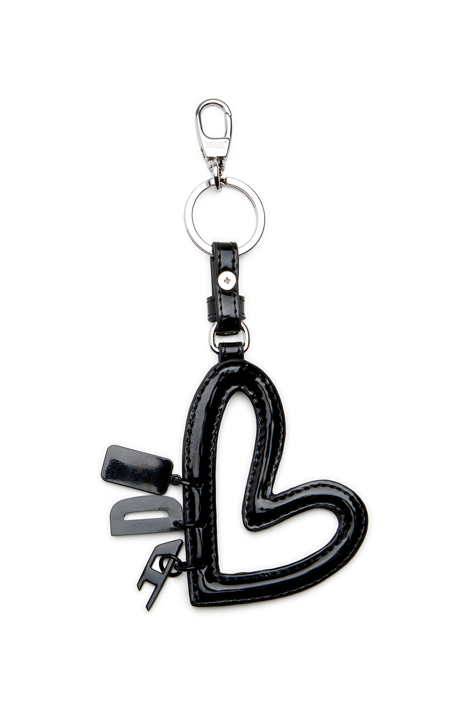 Diesel - MULTI II, Damen Herzförmiger Anhänger mit glänzendem Finish in Schwarz - 2