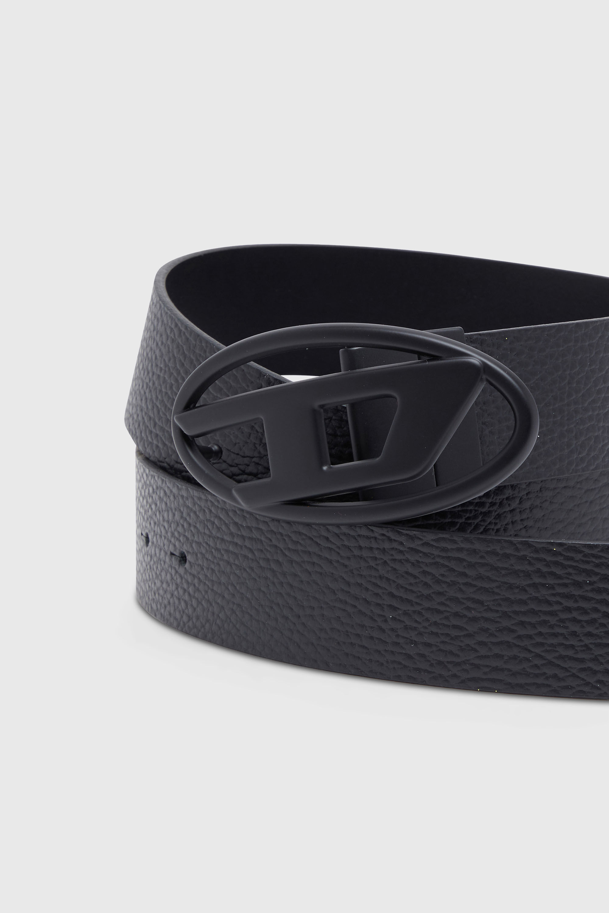 Diesel - B-1DR REV II, Herren 3.9cm G&uuml;rtel aus Leder zum Wenden in Schwarz - 3