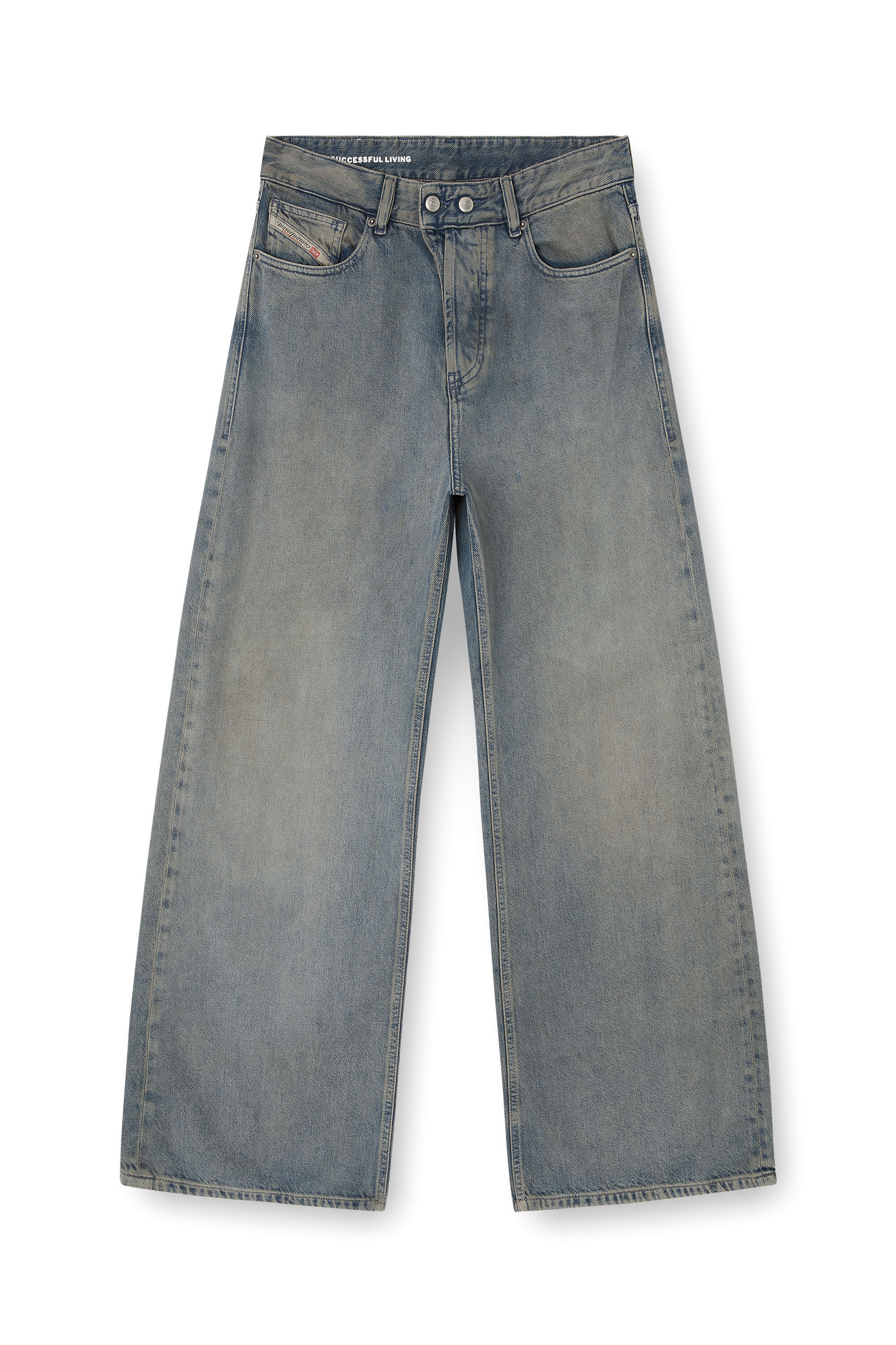 Diesel - Damen Relaxed Jeans 1996 D-Sire 09N24, Mittelblau - 2