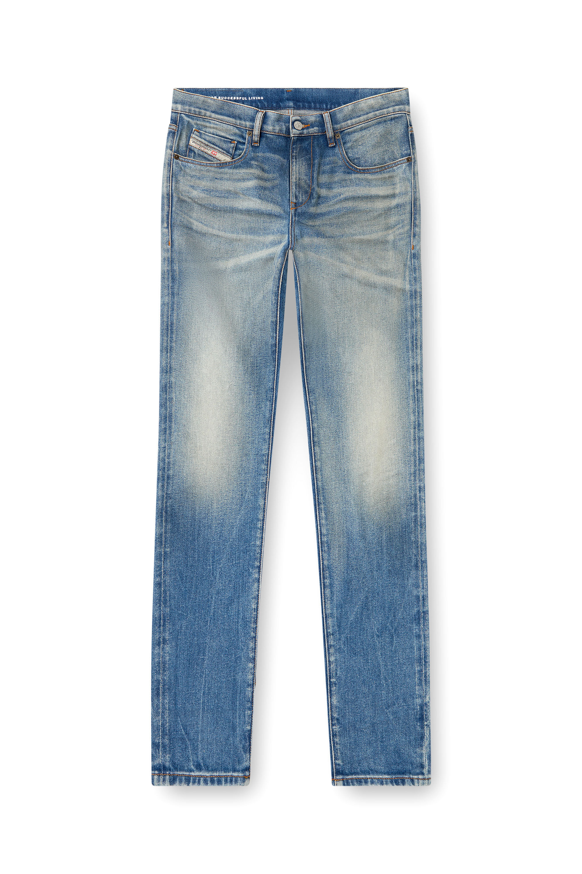 Diesel - Herren Slim Jeans 2019 D-Strukt 09L30, Mittelblau - 2