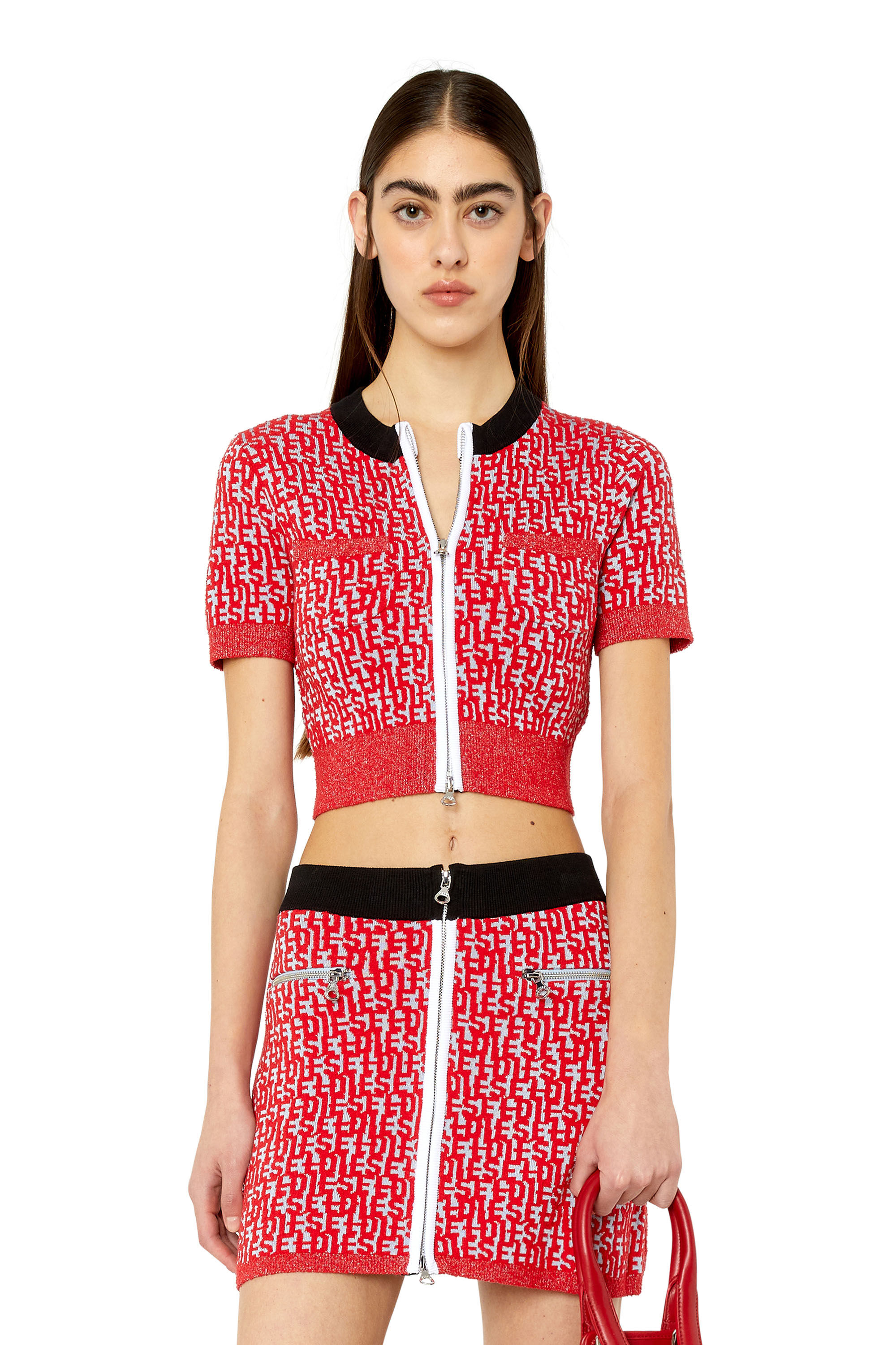 Diesel - M-ATHILDE, Grau/Rot - Image 3