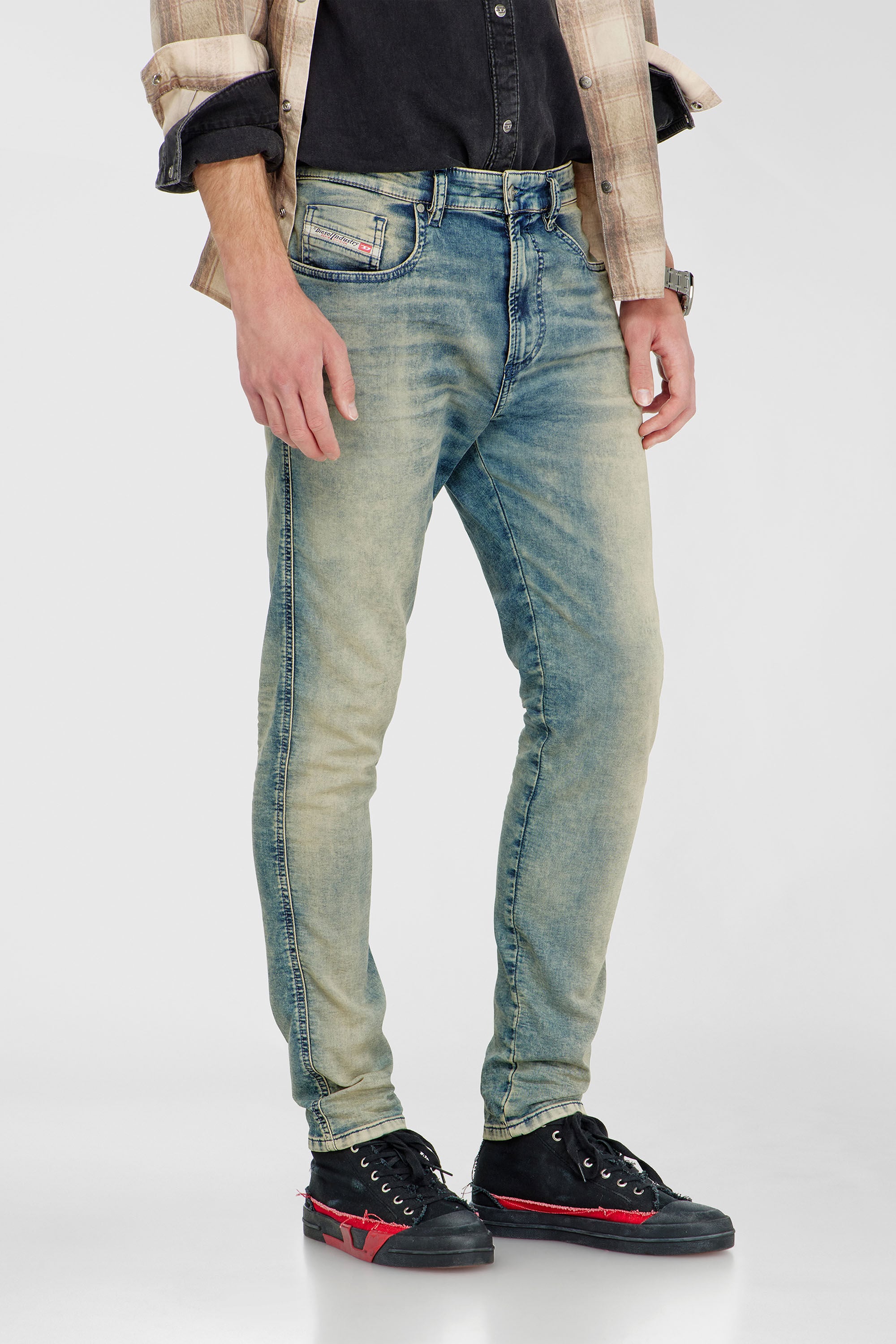 Diesel - Herren Slim 2062 D-Strukt Joggjeans&reg; 09P60, Mittelblau - 5