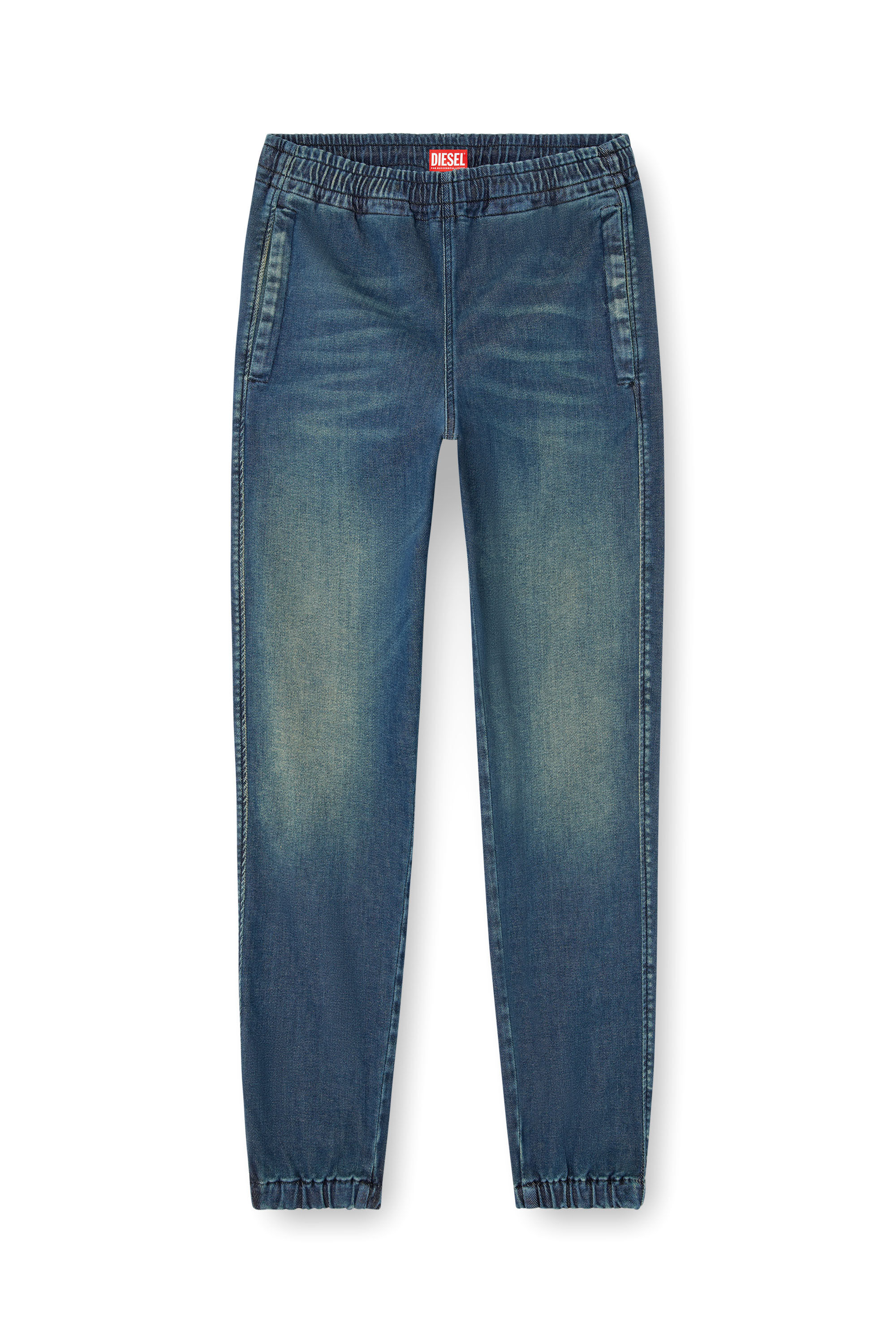Diesel - Unisex Slim D-Labb Track denim 09L75, Mittelblau - 2