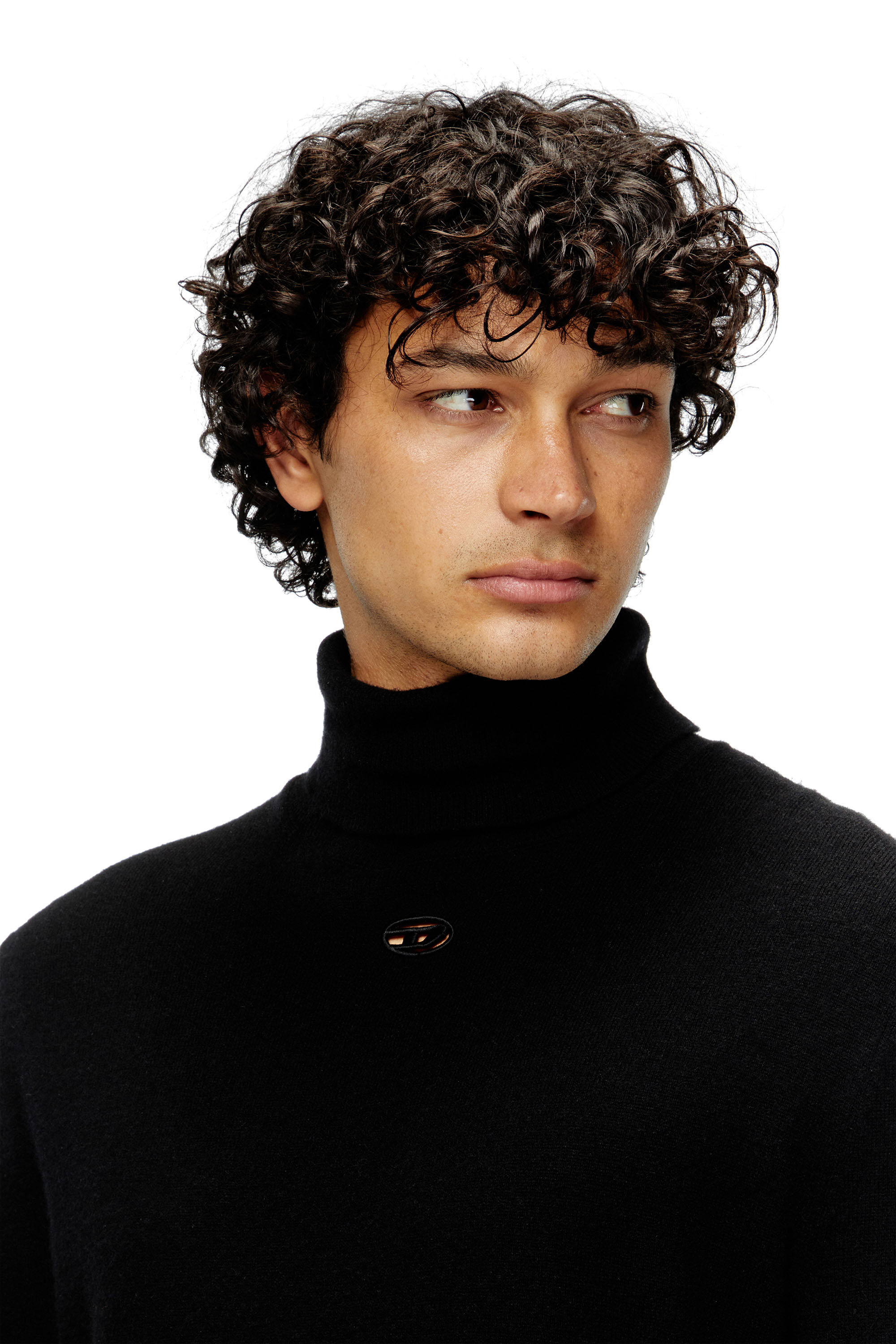 Diesel - K-VIERI-TN, Herren Rollkragenpullover aus Wolle und Kaschmir in Schwarz - 5