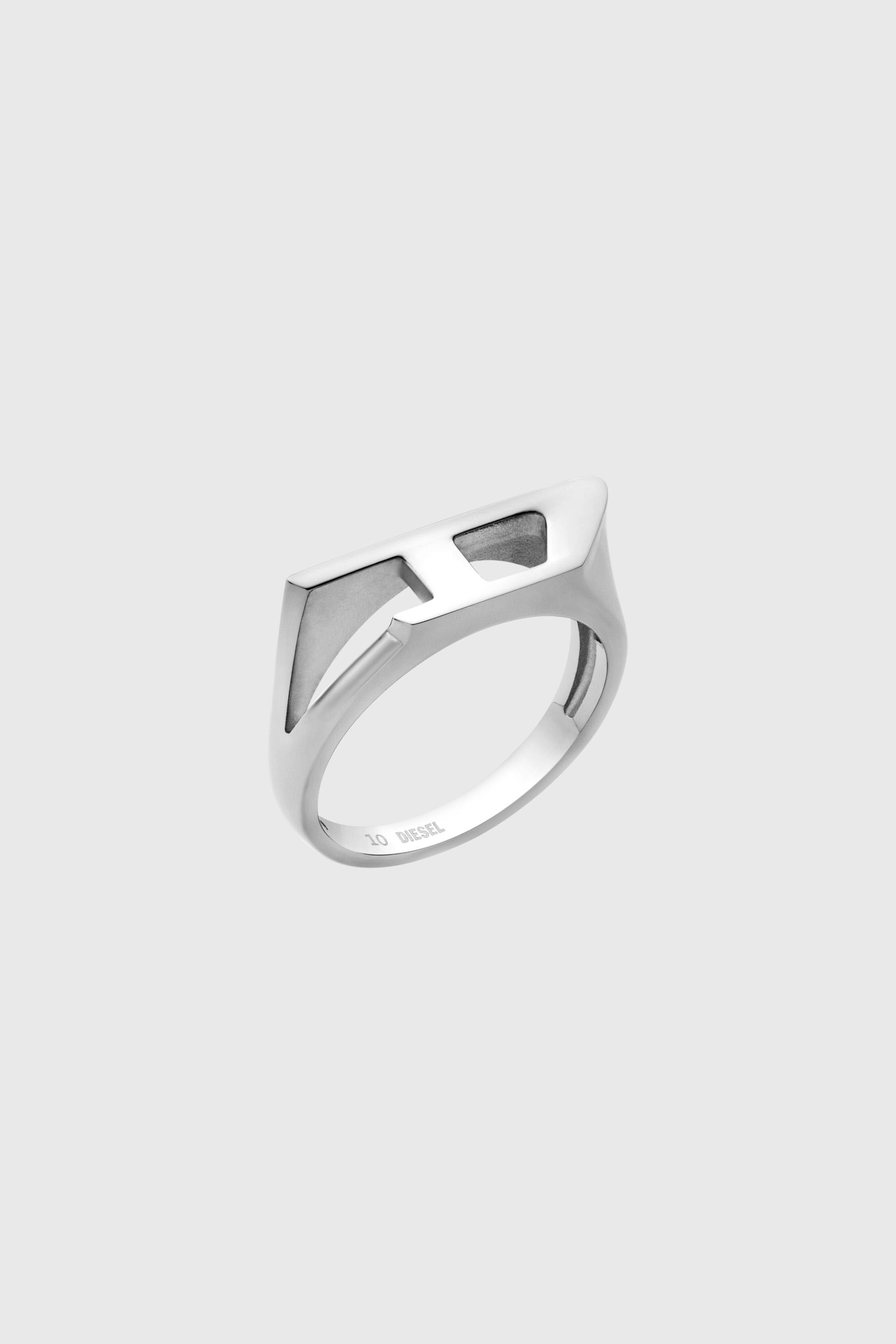 Diesel - DX1638040 JEWELLERY, Unisex Siegelring aus Edelstahl in Silber - 1