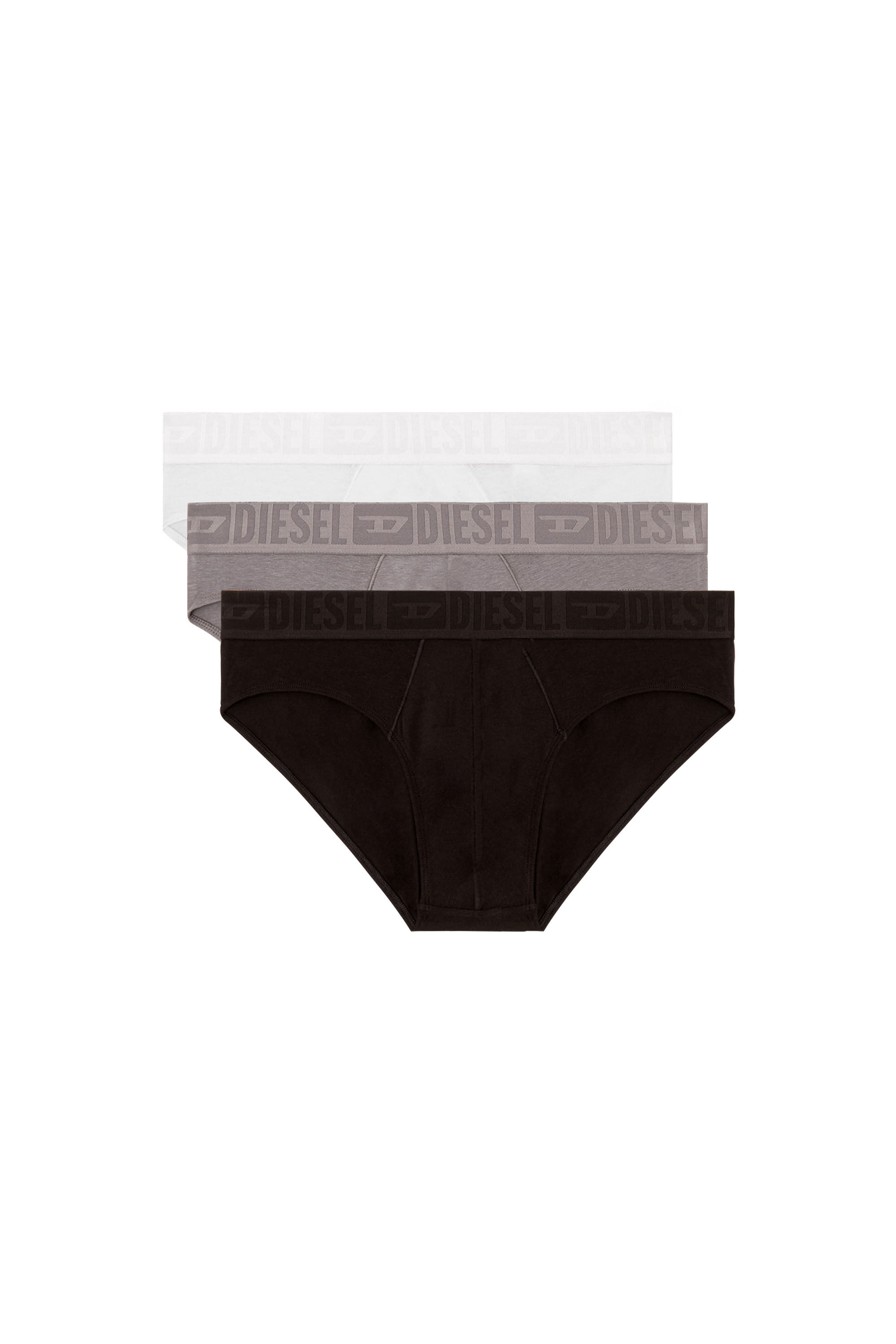 Diesel - ROY-D-MONO-3PACK, Herren Retropants im Dreierpack in Weiss/Grau - 2