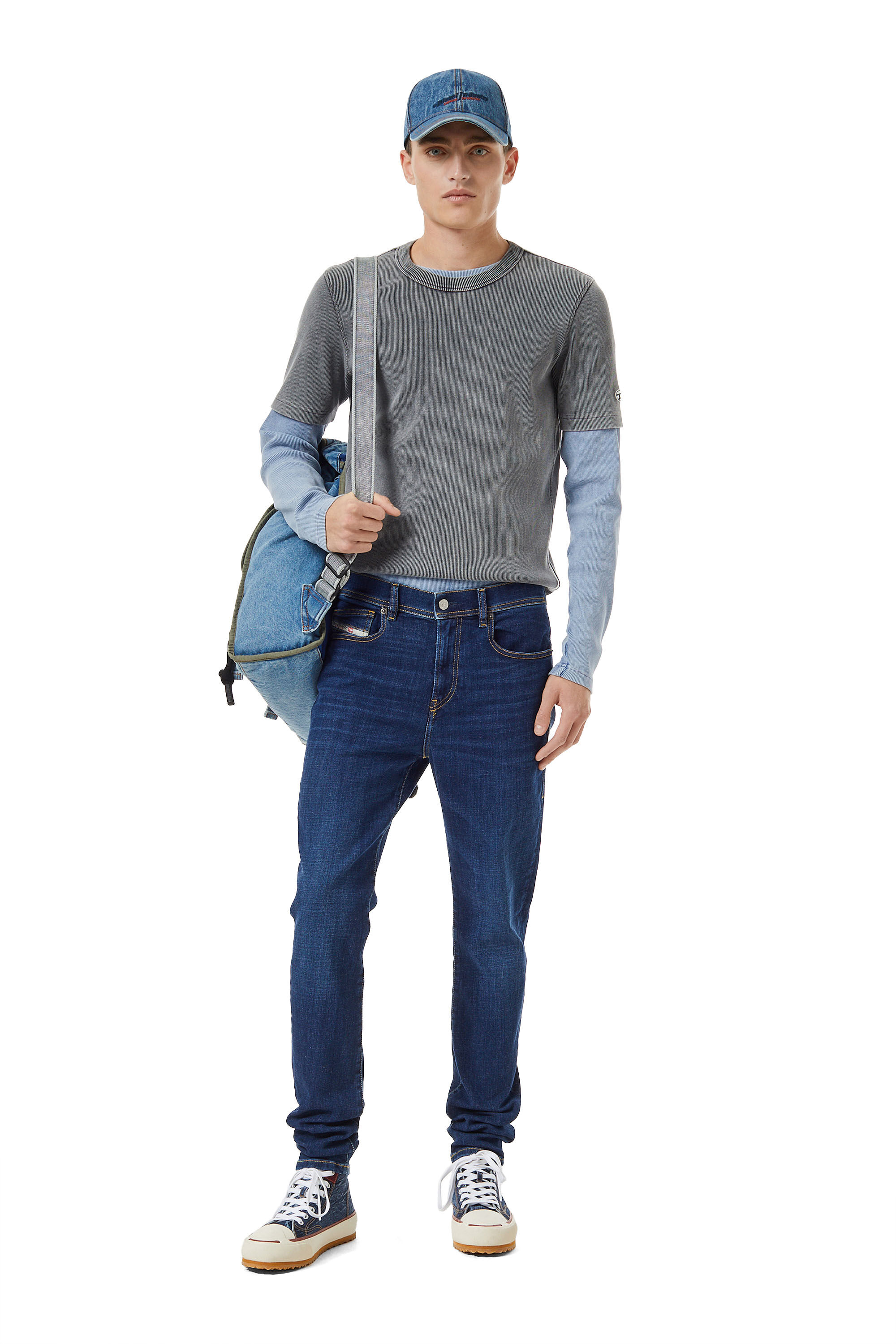Diesel - 1983 D-Amny 09B98 Skinny Jeans, Dunkelblau - Image 1