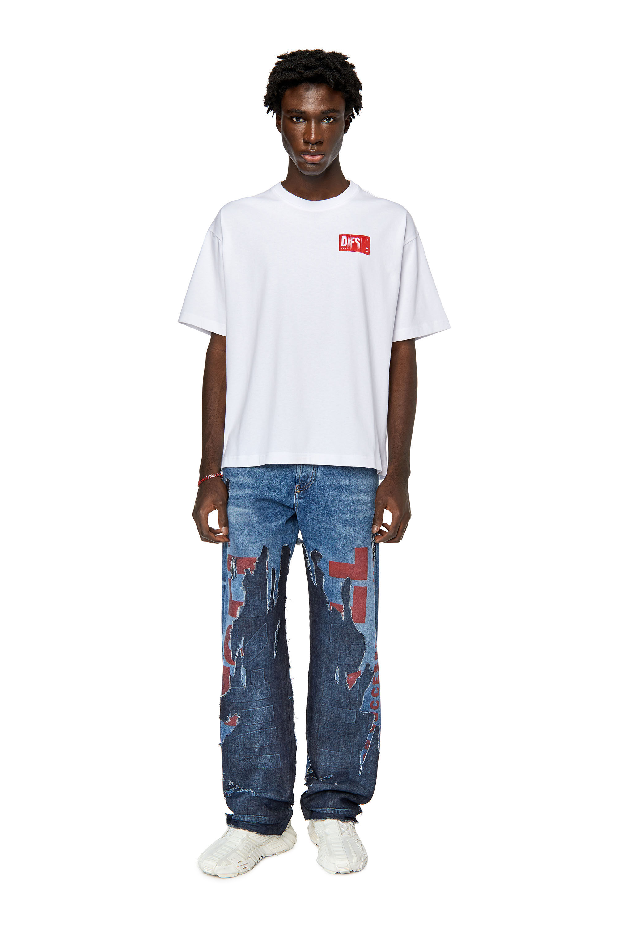 Diesel - Straight Jeans 2010 D-Macs 09G77, Mittelblau - Image 1