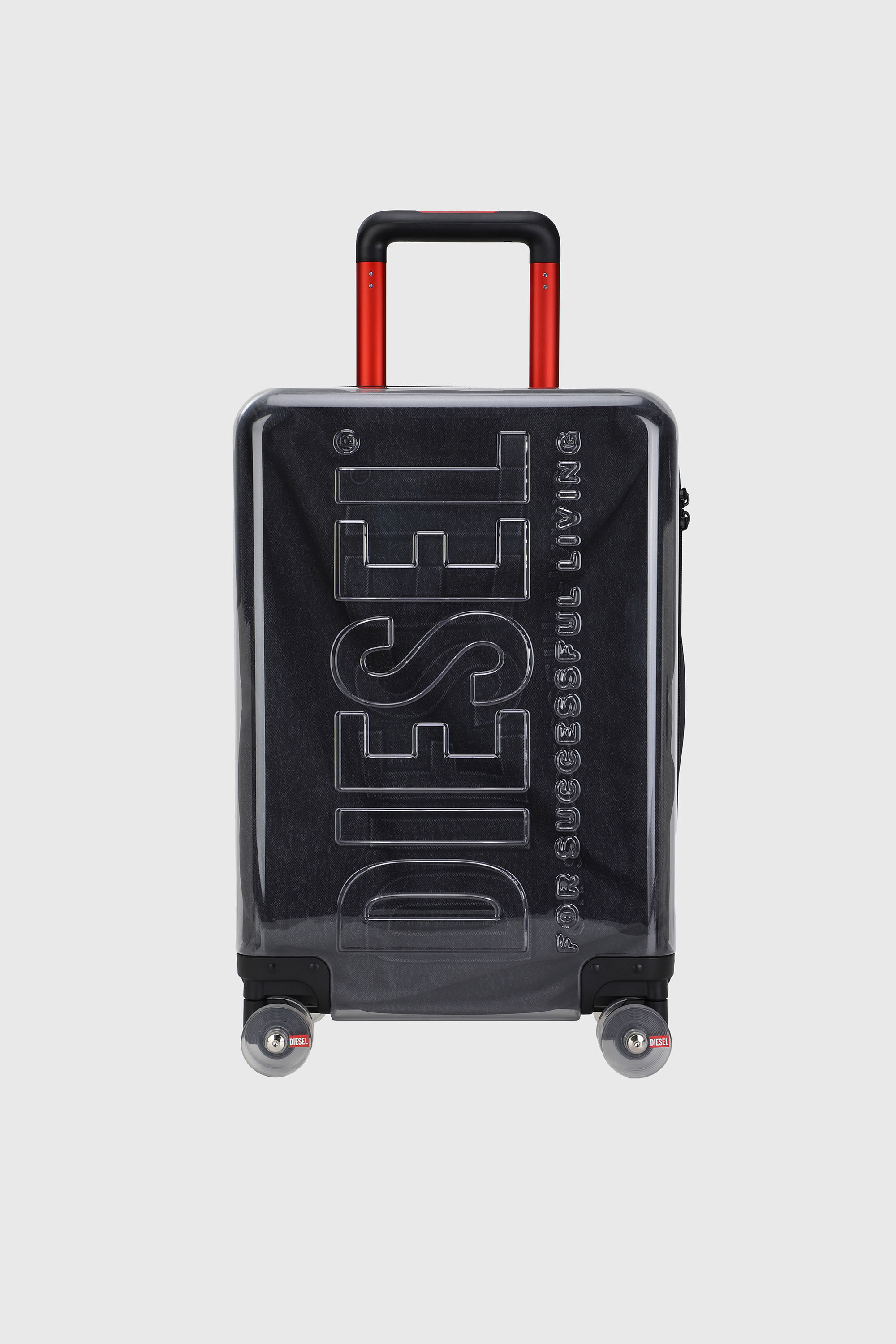 Diesel - LU0036 HARD LUGGAGE - DSL009, Unisex Koffer mit transparentem Logo Gr&ouml;&szlig;e S in Schwarz - 1