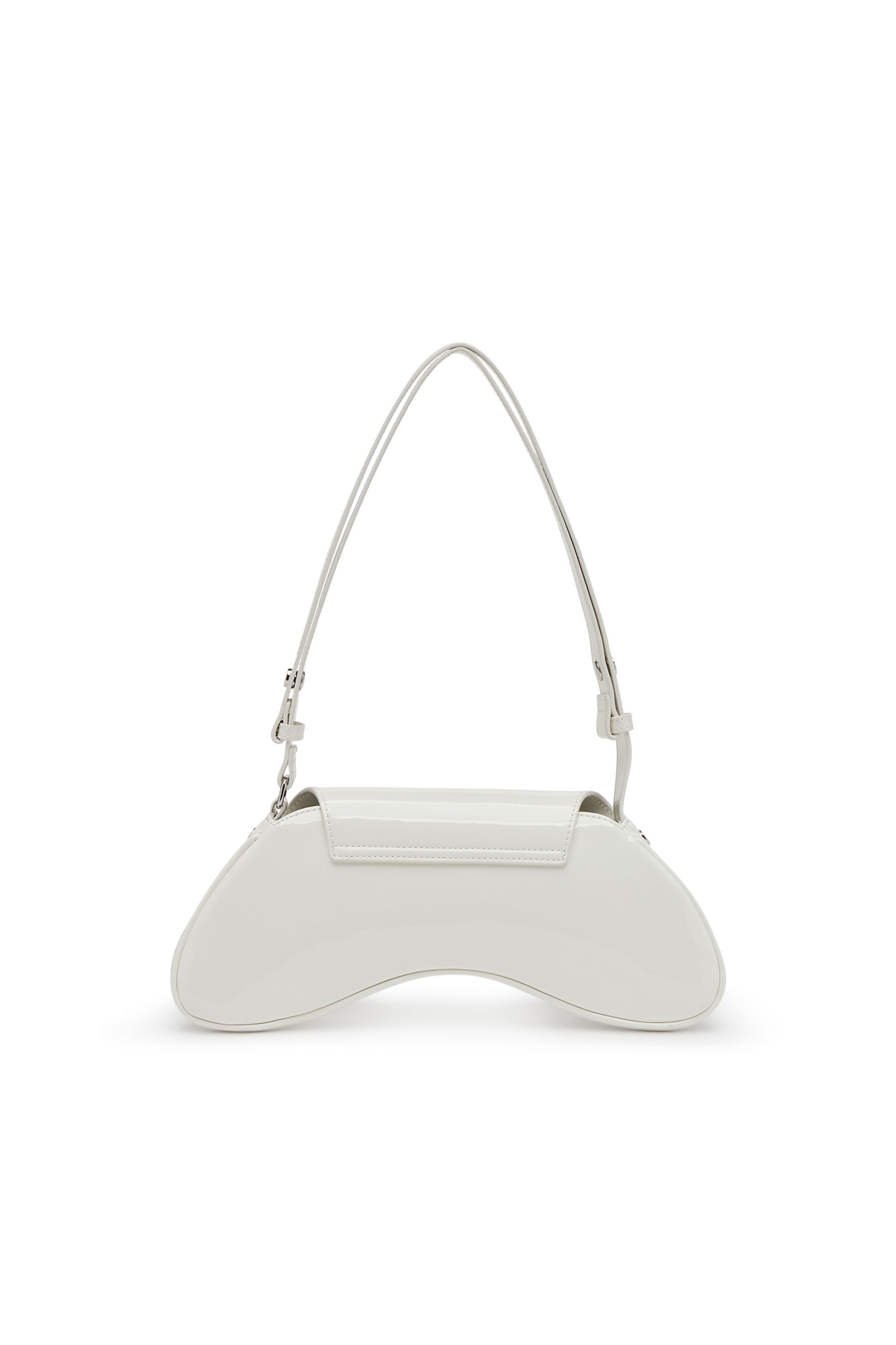 Diesel - PLAY CROSSBODY, Damen Play-Glänzende Crossbody-Tasche in Weiß - 3