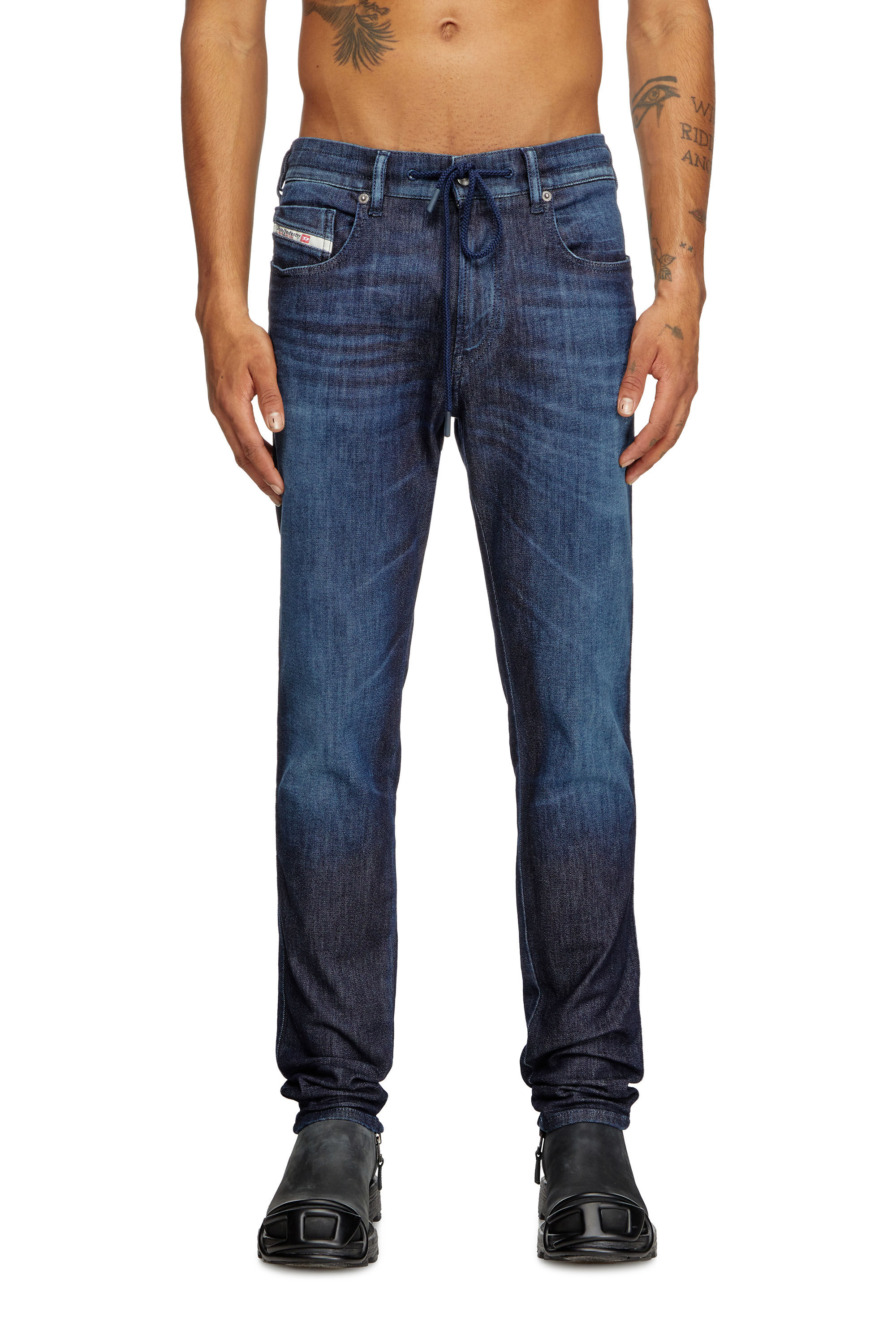 Diesel - Herren Slim 2060 D-Strukt Joggjeans® 09L11, Dunkelblau - 3