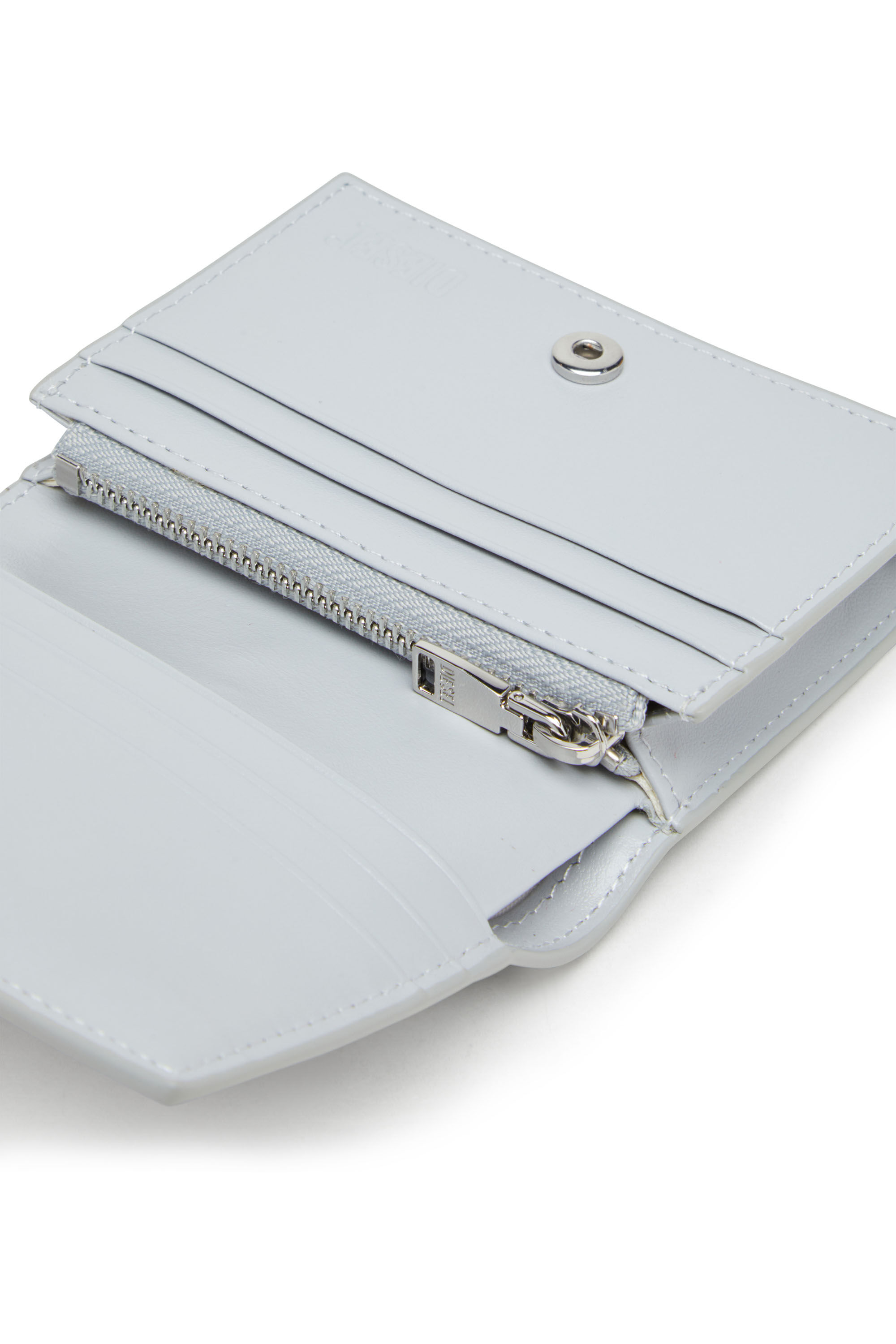 Diesel - PLAY BI FOLD III, Damen Portemonnaie aus glänzendem PU in Grau - 4