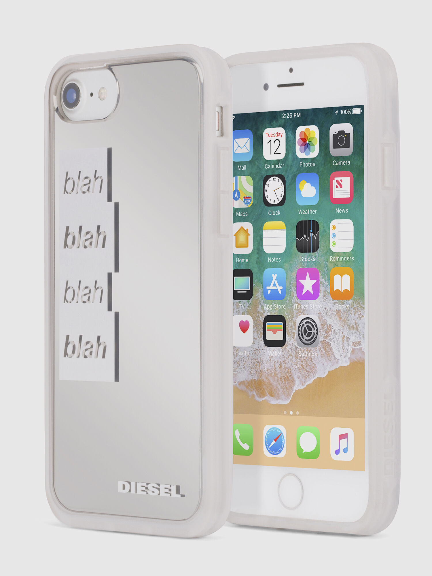 Diesel - BLAH BLAH BLAH IPHONE 8 PLUS/7 PLUS/6s PLUS/6 PLUS CASE, Damen Schutzhülle aus Harz, iPhone 8Plus/7Plus/6s Plus/6Plus in Weiß - 1
