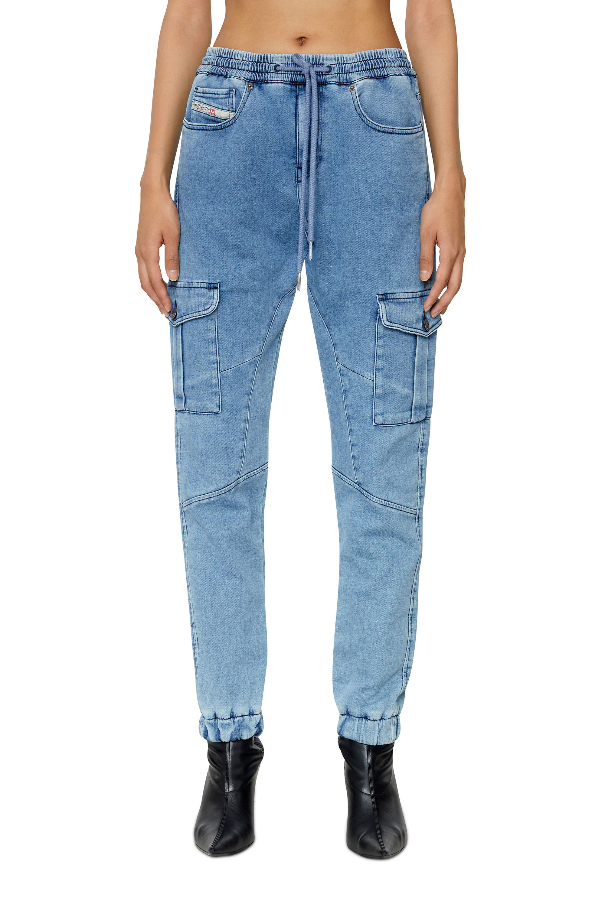 Diesel - D-Ursy Track Denim 069ZR Slim, Hellblau - Image 3