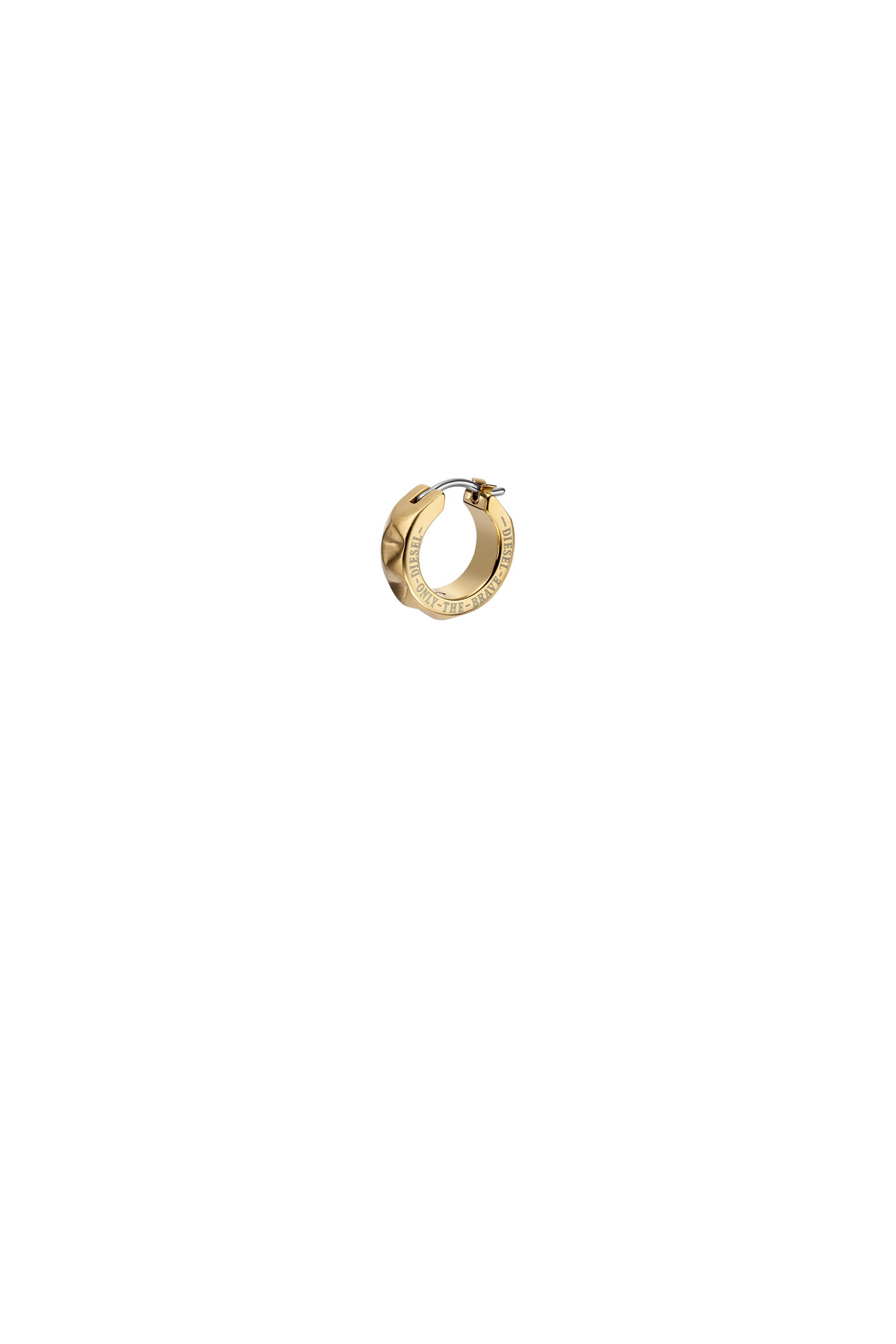 Diesel - DX1417, Unisex Goldfarbener Edelstahl-Ohrring in Gold - 1