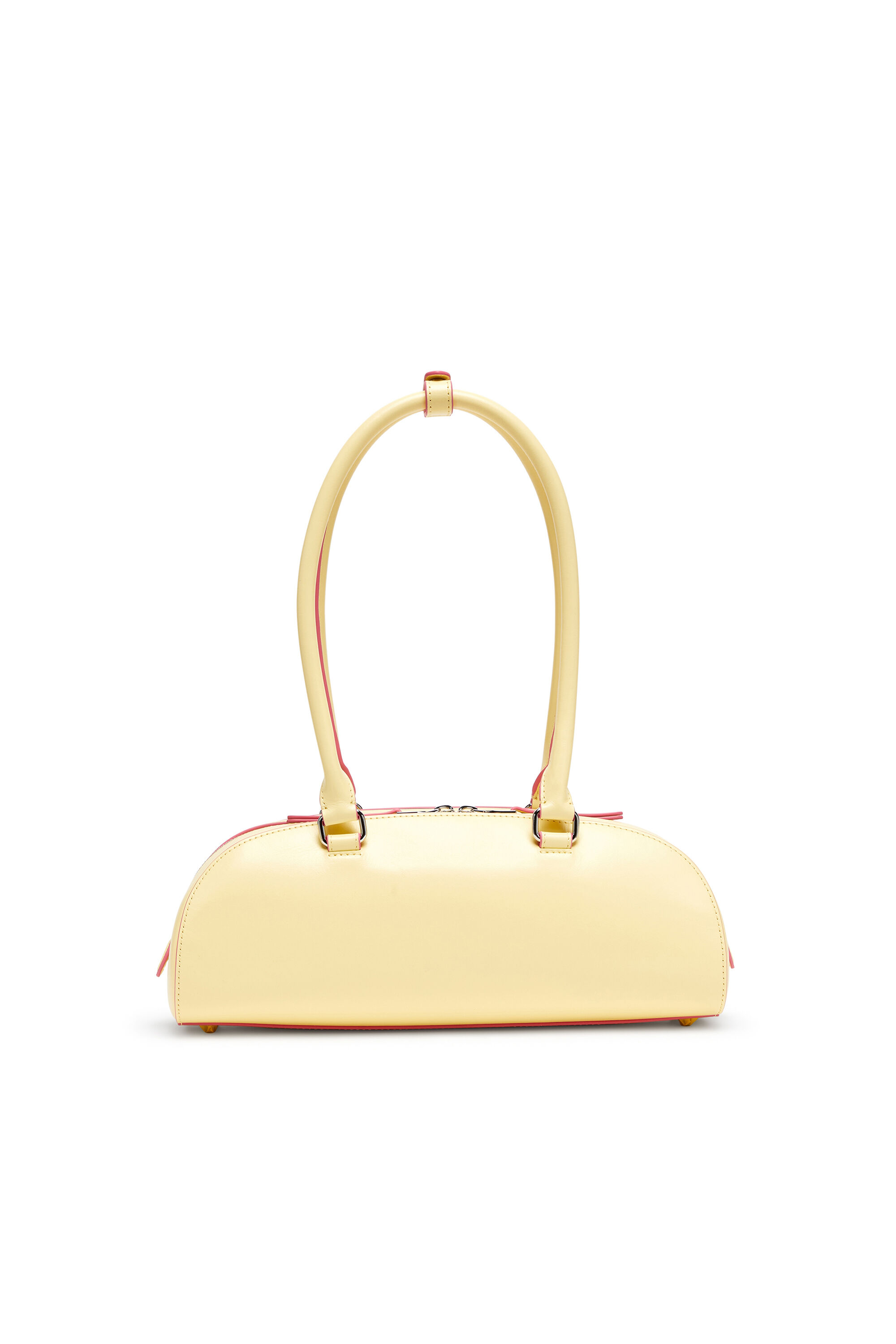 Diesel - 1DR DOME SHOULDER EW, Damen 1DR Dome - Langgezogene Bowlingtasche aus Leder in Gelb - 2