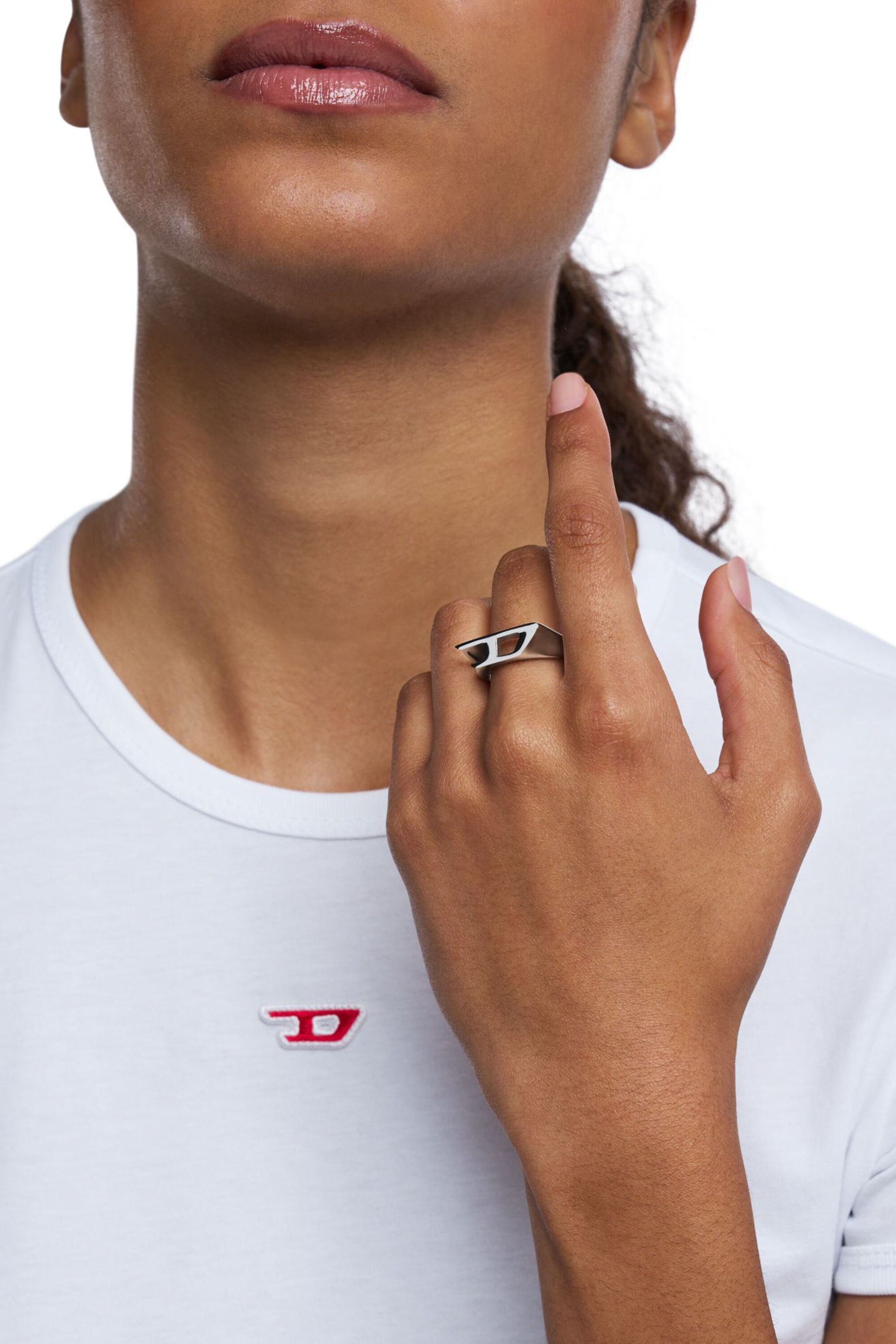Diesel - DX1638040 JEWELLERY, Unisex Siegelring aus Edelstahl in Silber - 4
