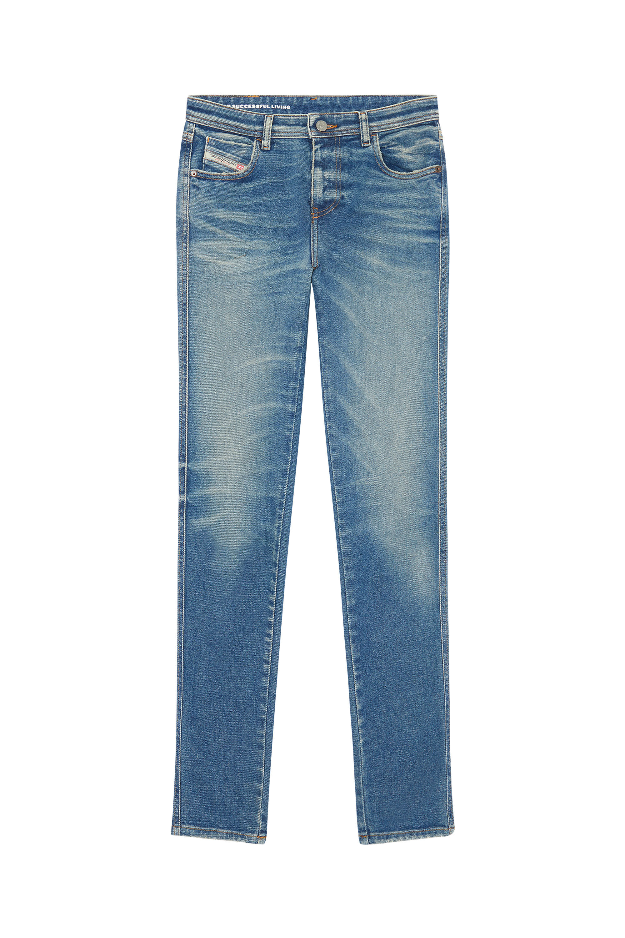 Diesel - 2015 Babhila 09E88 Skinny Jeans, Mittelblau - Image 2