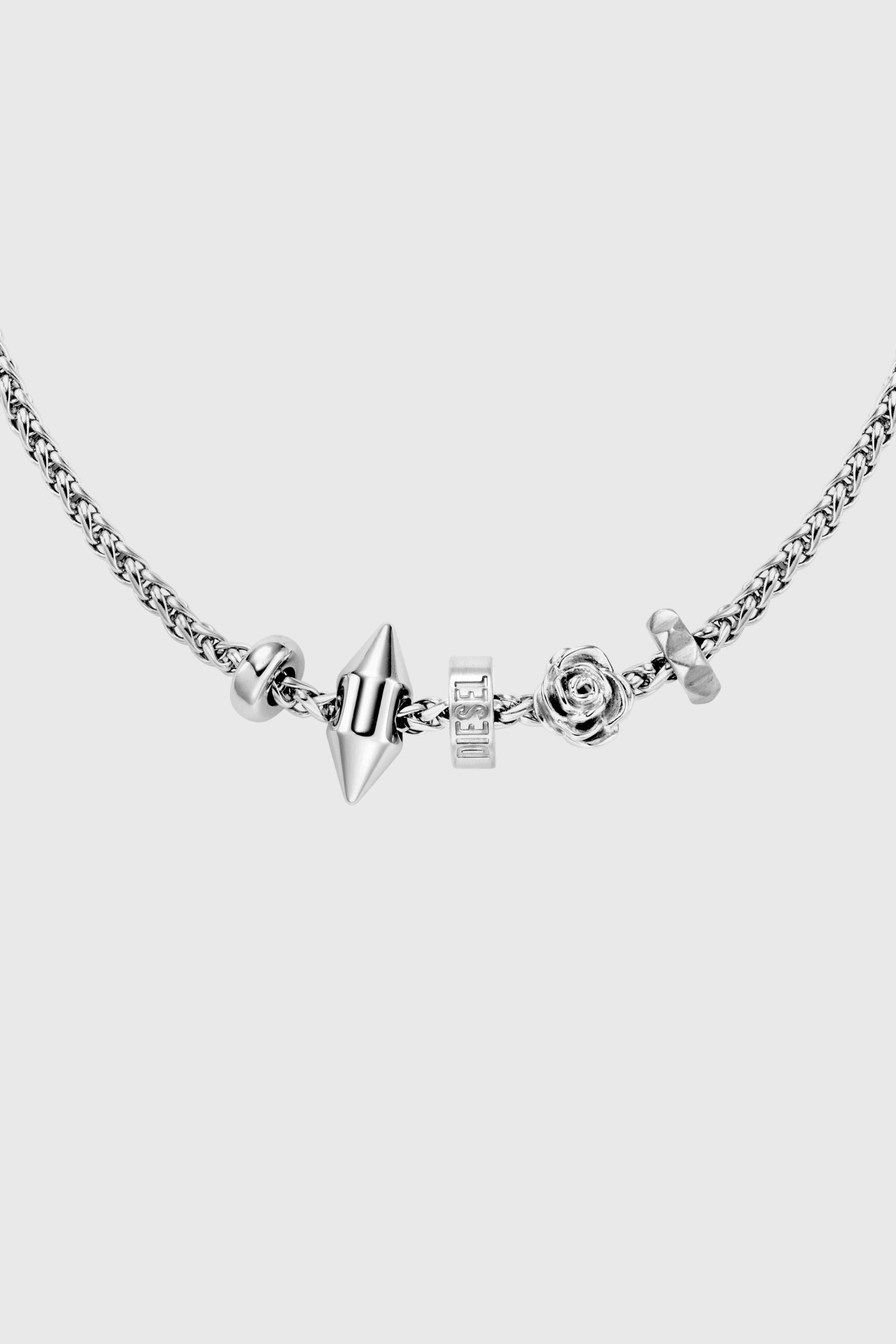 Diesel - DX1623040 JEWELLERY, Unisex Halskette mit Anh&auml;nger aus Edelstahl in Silber - 2