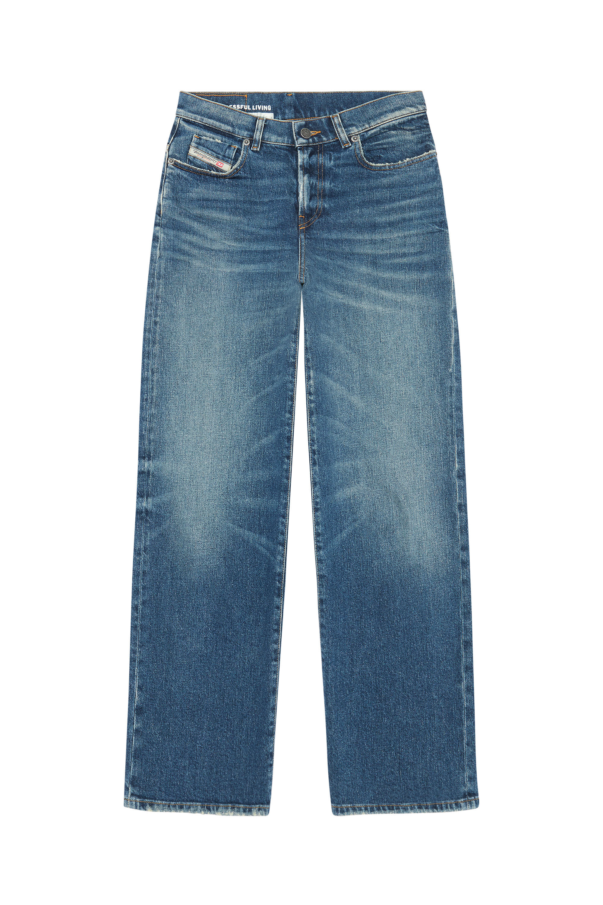Diesel - 2000 Widee 007L1 Bootcut and Flare Jeans, Mittelblau - Image 2