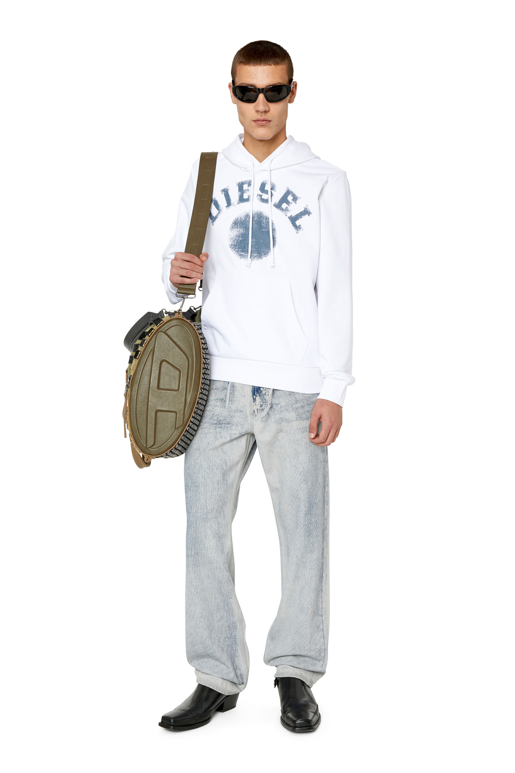 Diesel - S-GINN-HOOD-K30, Weiß - Image 1