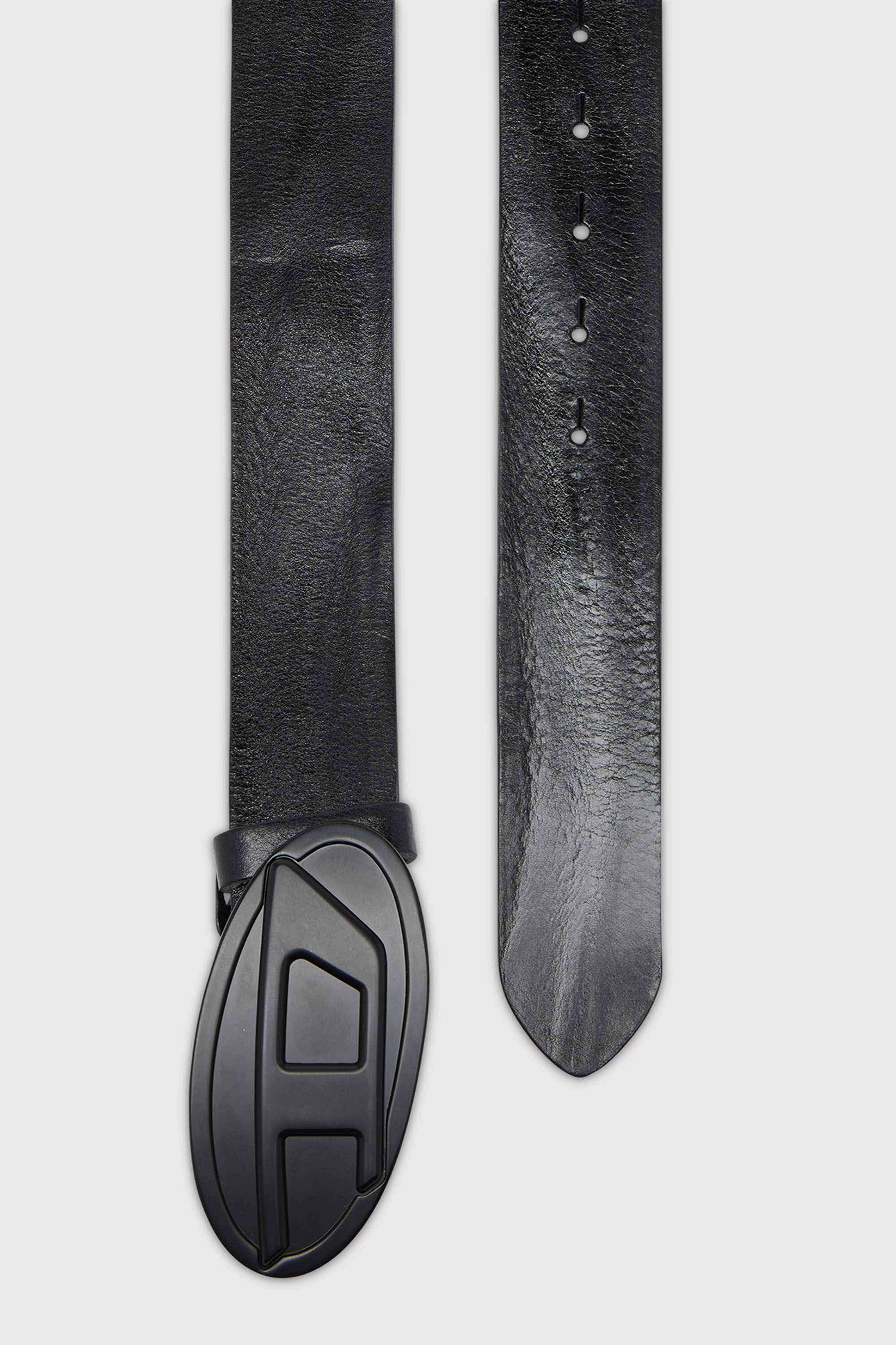 Diesel - B-1DR 2.0, Herren 4 cm breiter G&uuml;rtel aus gewachstem Leder in Schwarz - 2