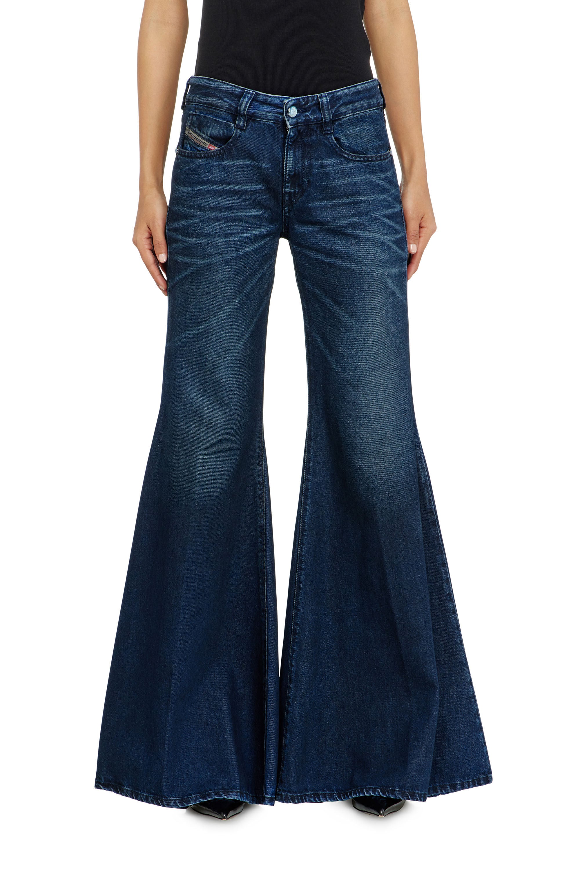 Diesel - Damen Flare Jeans 1970 D-Bleess 09N21, Dunkelblau - 4