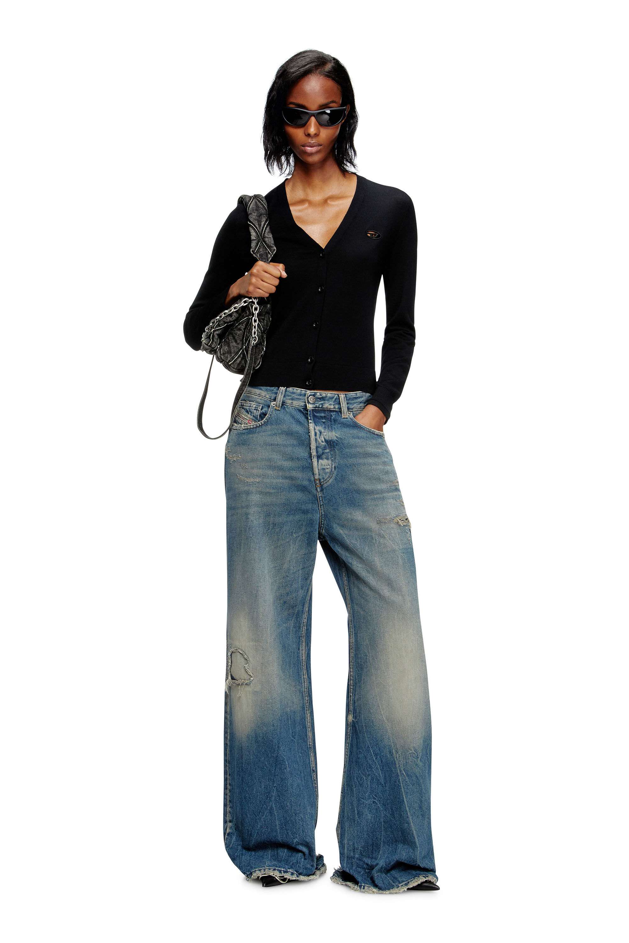 Diesel - Damen Relaxed Jeans 1996 D-Sire 09M28, Mittelblau - 1