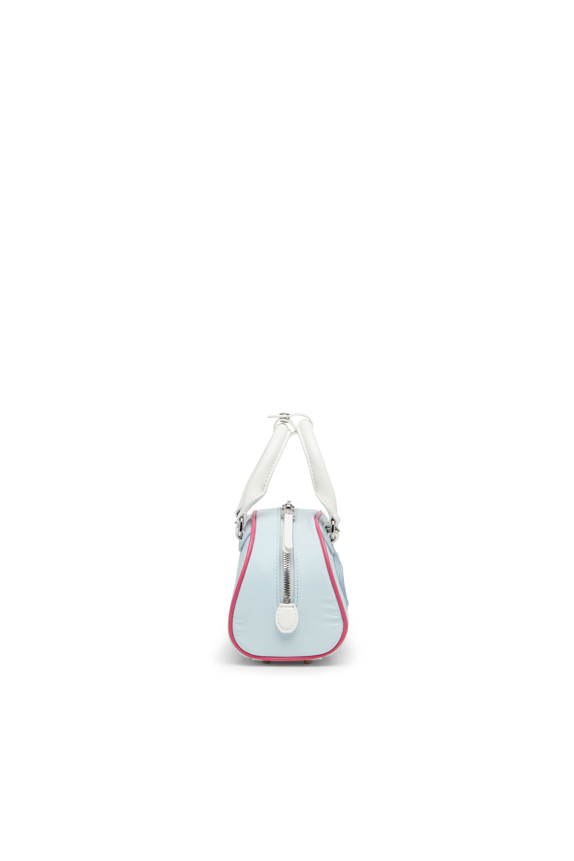 Diesel - 1DR DOME CROSSBODY, Damen Colourblock-Mini-Bowling-Tasche in Hellblau - 4