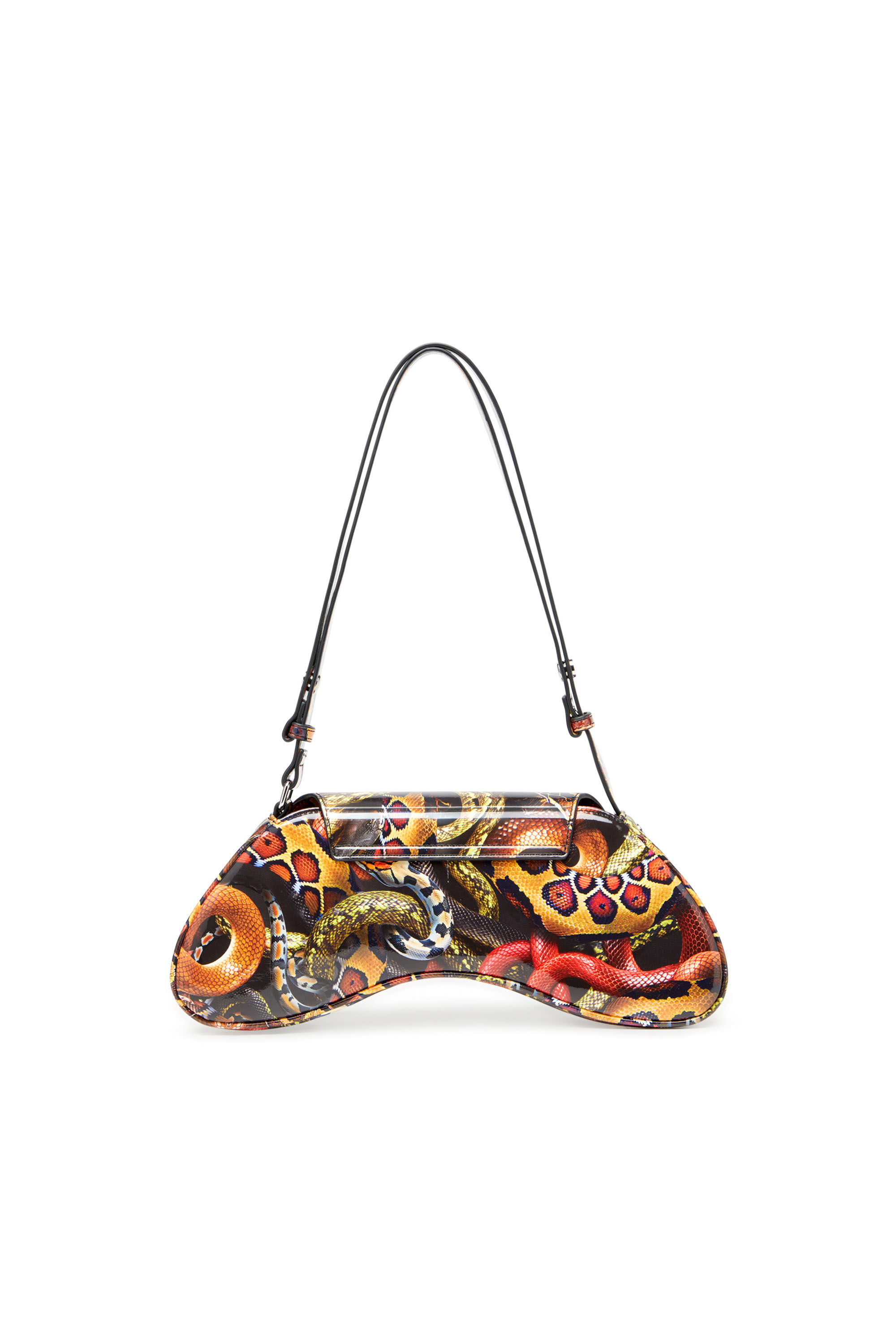 Diesel - CNY PLAY CROSSBODY, Damen Schultertasche mit Schlangen-Print in Bunt - 3