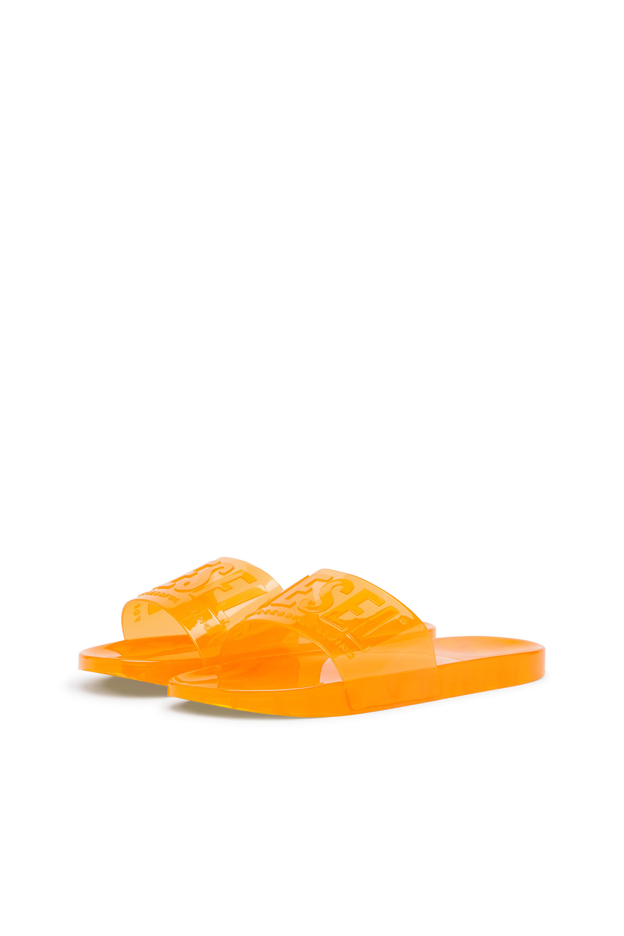 Diesel - SA-KARAIBI GL X, Damen Sa-Karaibi-Bade-Slides aus transparentem PVC in Orange - Image 8