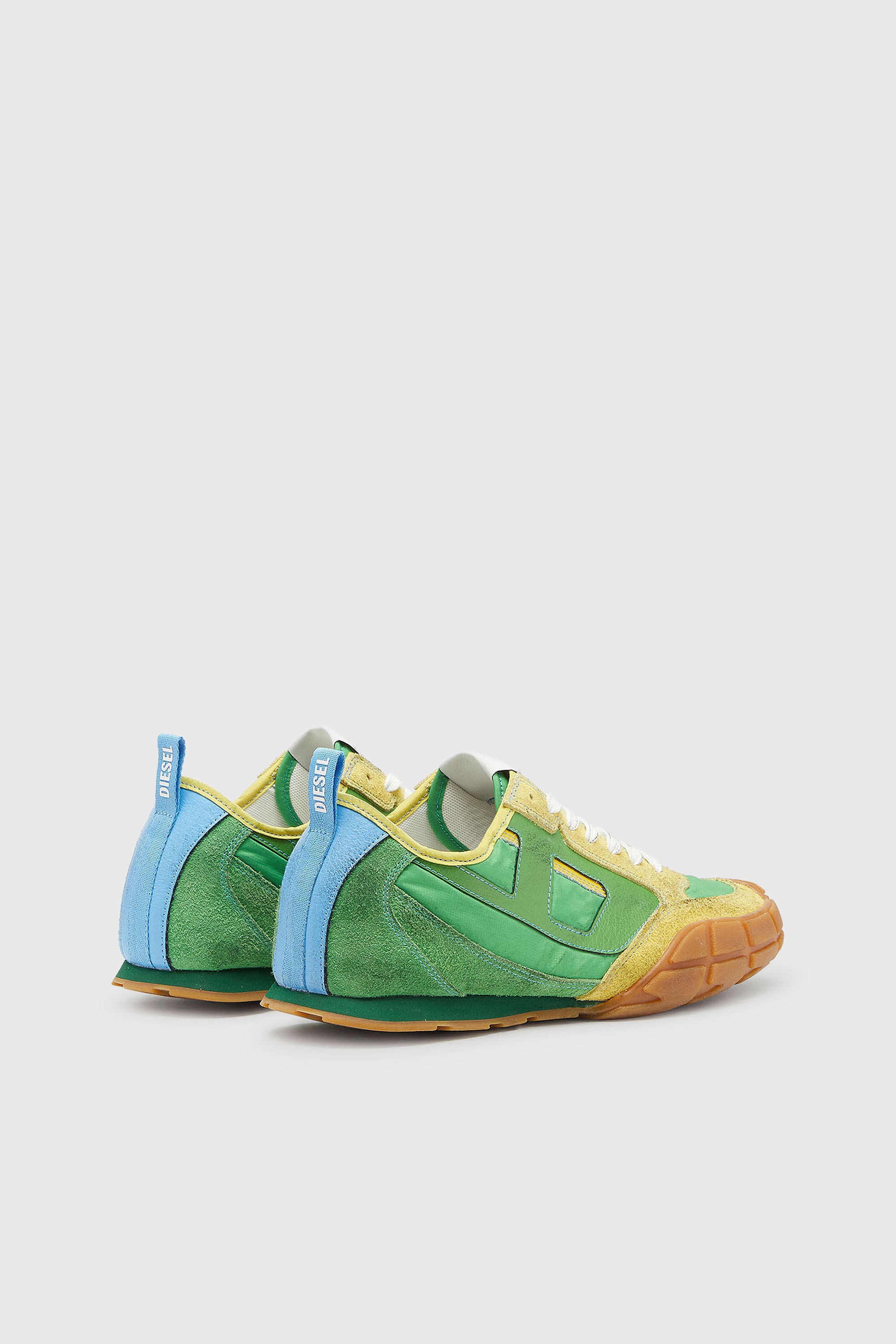 Diesel - S-PAGODHA LOW, Herren S-Pagodha &ndash; Sneakers aus Leder und Nylon in Gr&uuml;n - 3
